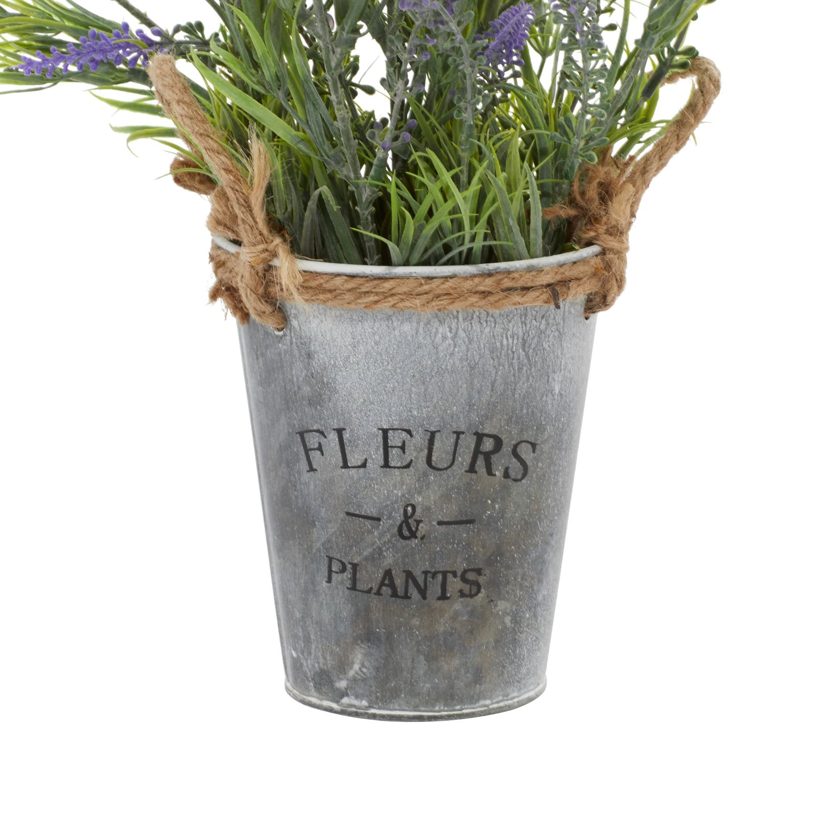 Grey Plastic Contemporary Artificial Foliage, 13" x 9" x 14"