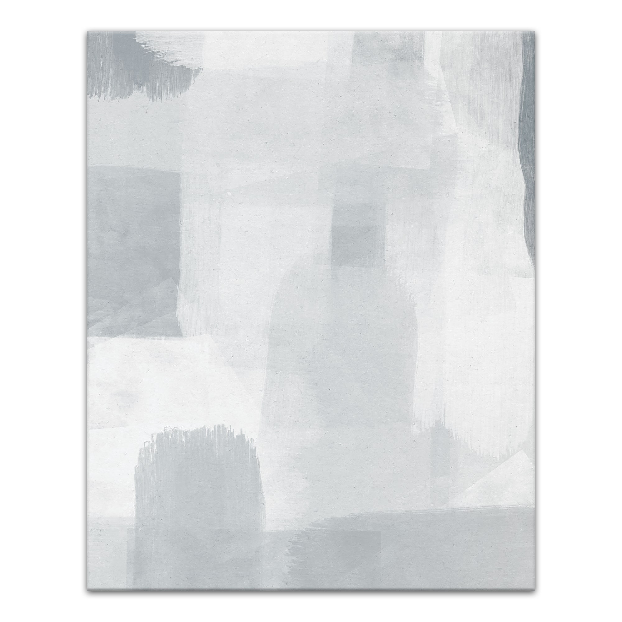 Blue Gray Abstract Canvas Wall Art