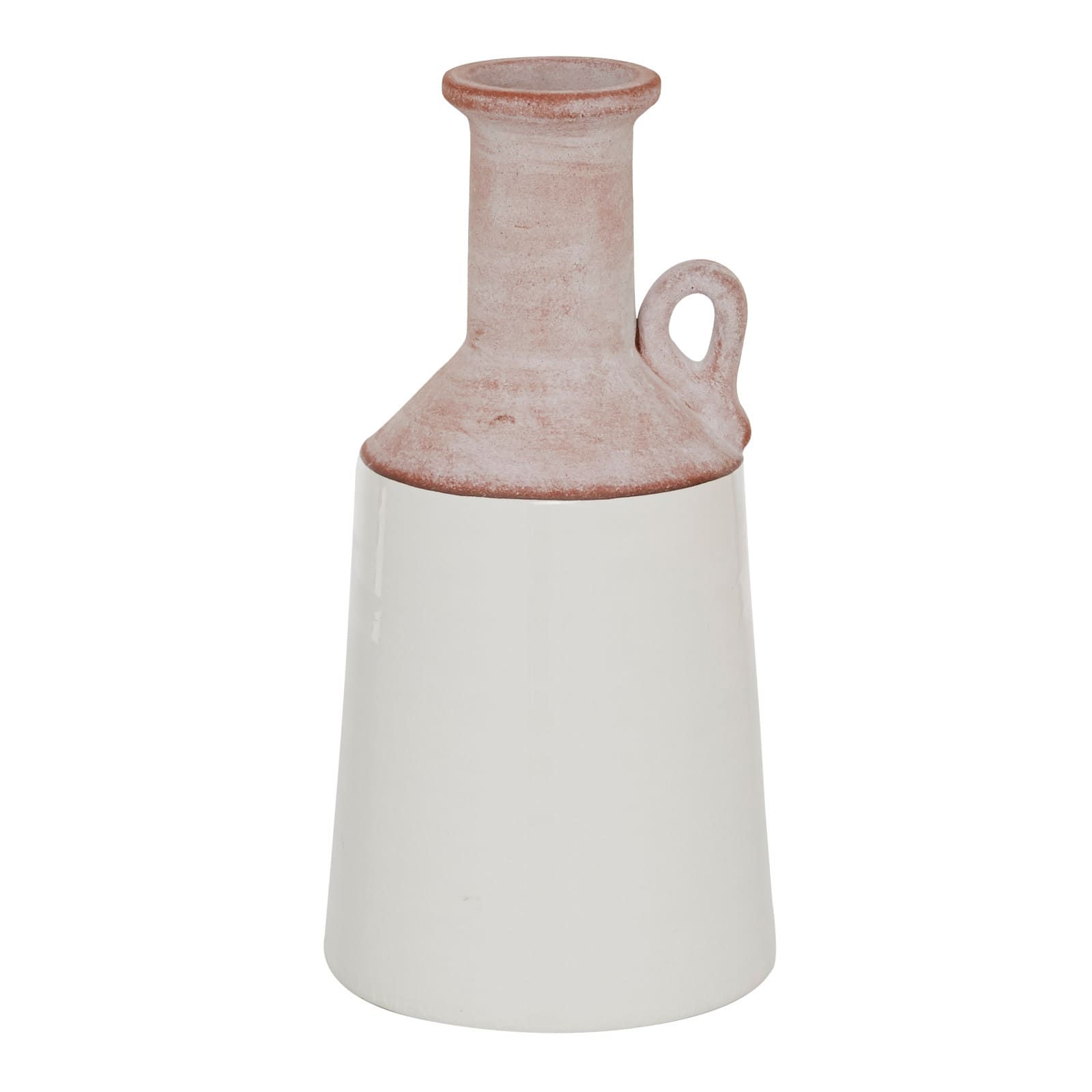 White Ceramic Farmhouse Vase