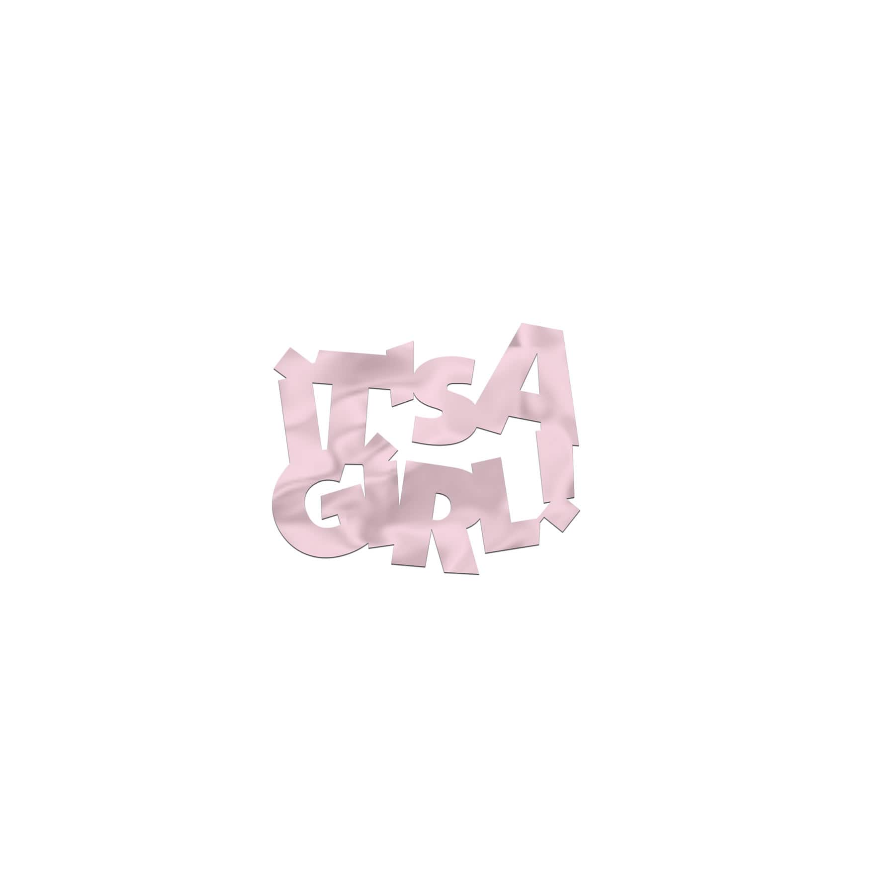 Beistle 2.25" x 2.75" Jumbo It's A Girl Fanci-Fetti, 2 Packs of 6