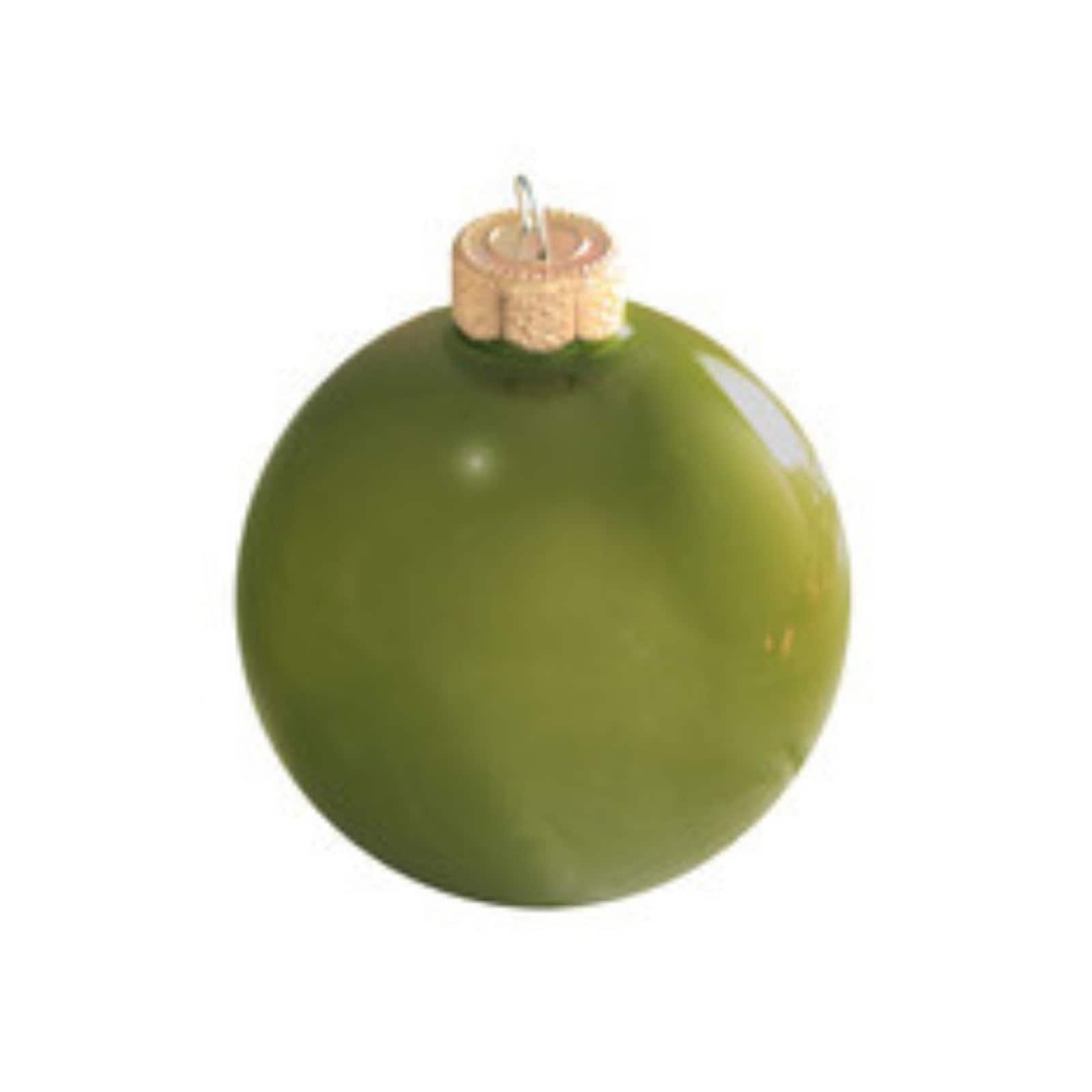 Whitehurst 6 Pack 4" Pearl Glass Ball Christmas Ornaments