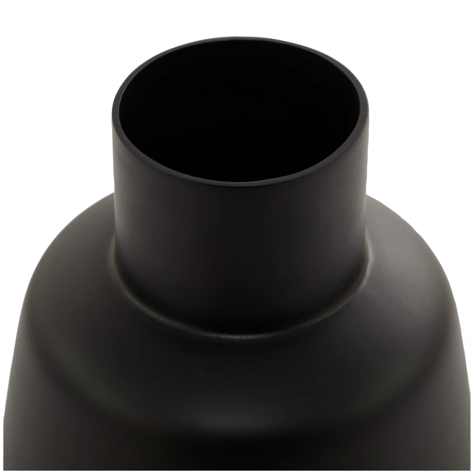 Black Glass Vase 10" x 10" x 15"