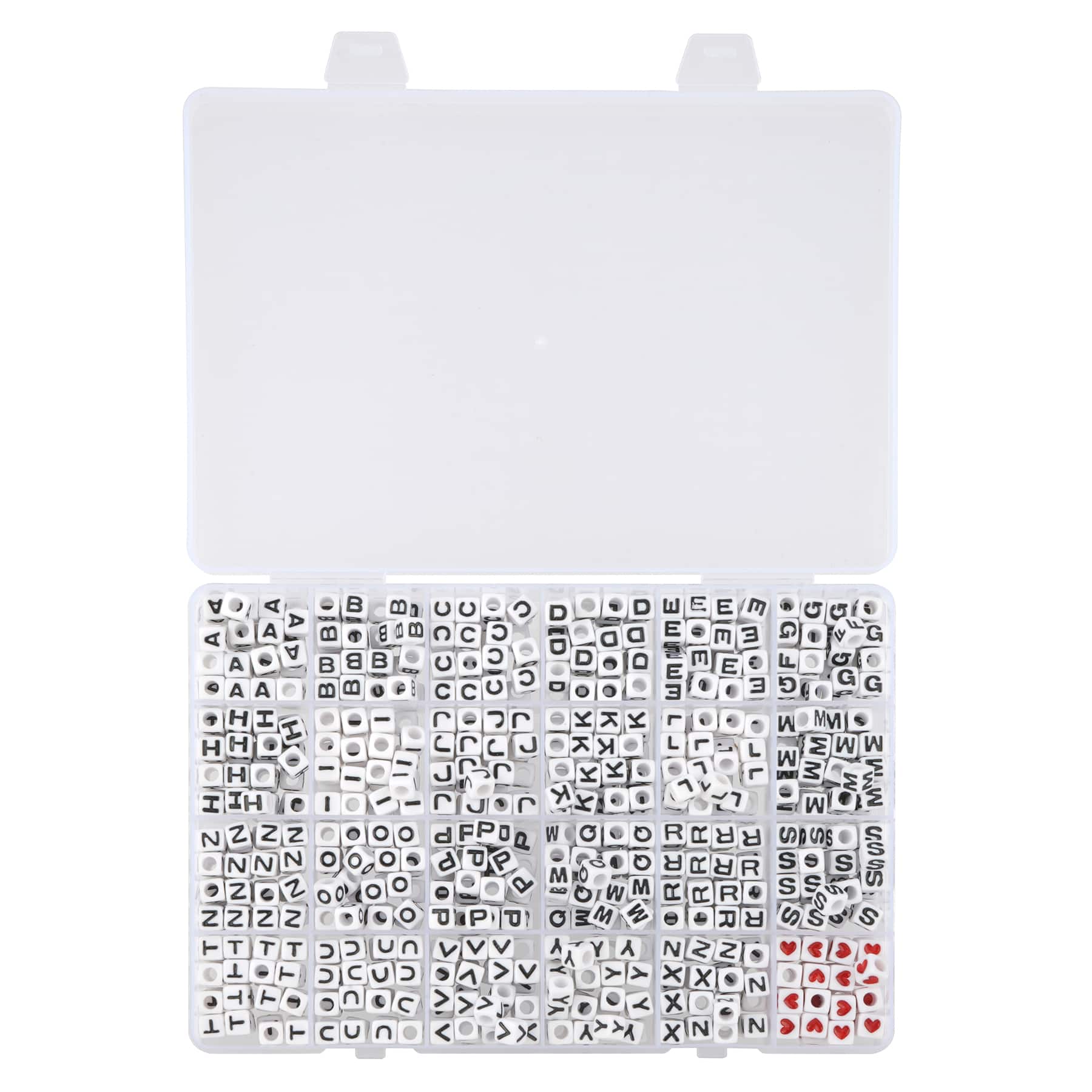 Alphabet Square Beads, 7mm by Bead Landing™