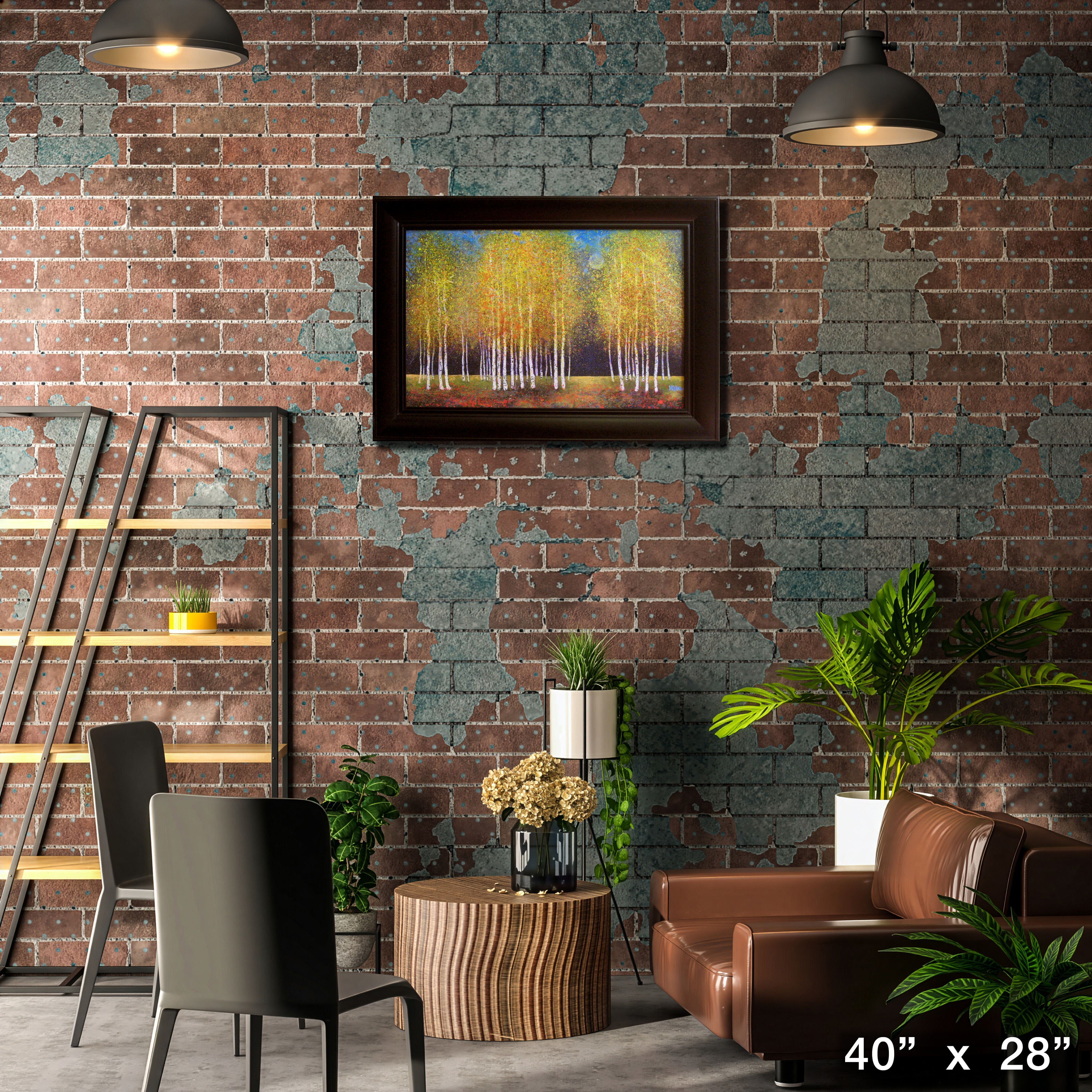 Golden Grove Framed By Melissa Graves Brown 40" x 28"