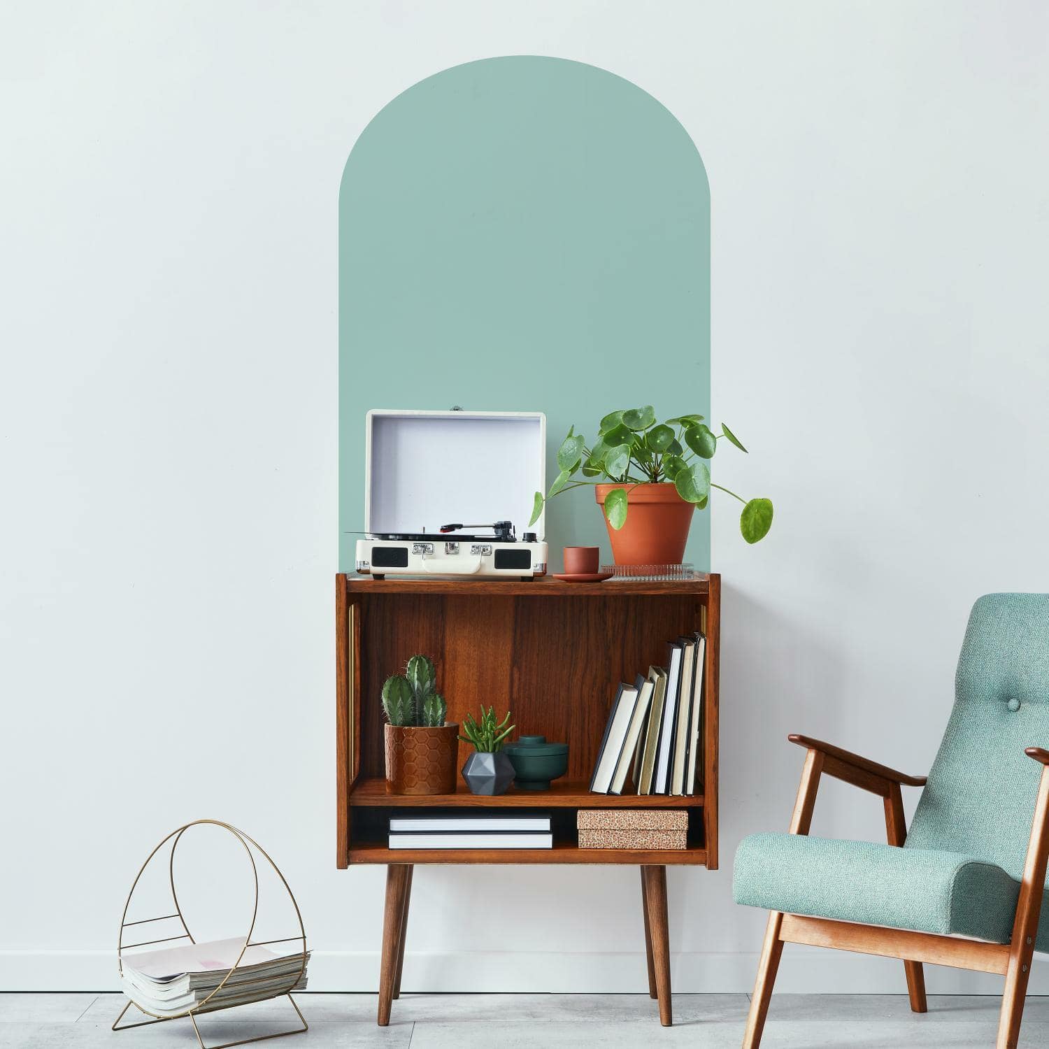 RoomMates X-Large Teal Arch Peel & Stick Wall Decal
