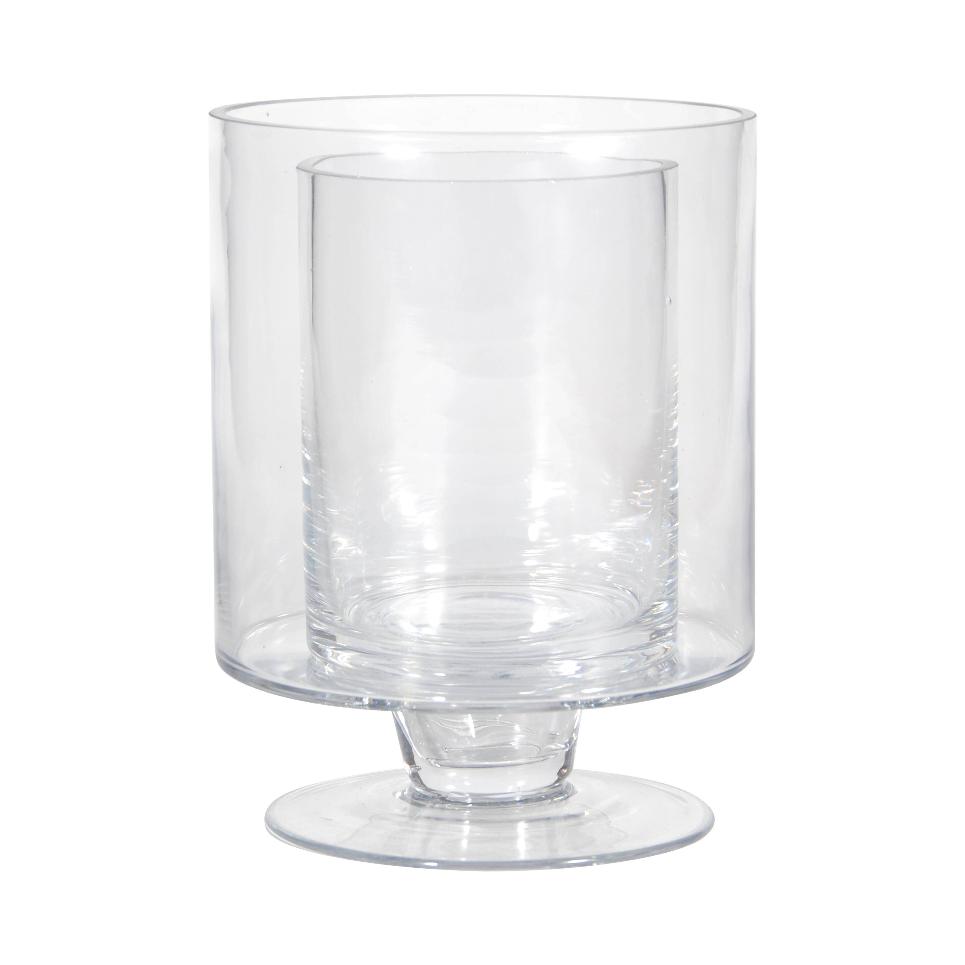 6 Pack: 8" Double Wall Glass Cylinder Vase by Ashland®