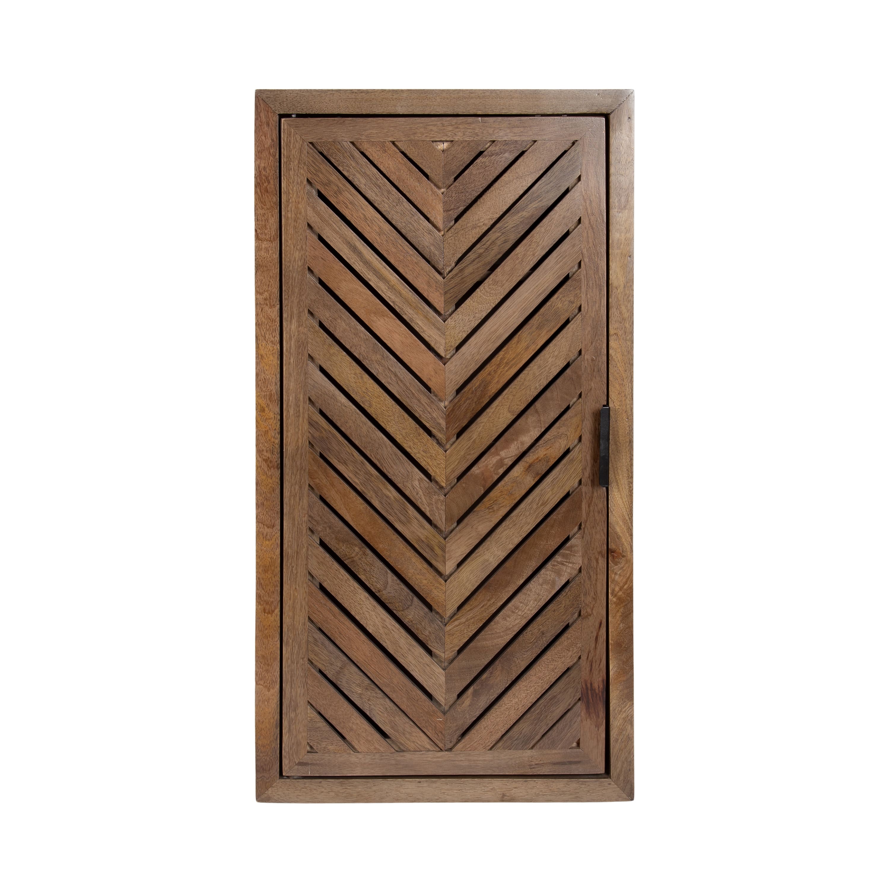 Kate and Laurel Mezzeta Tall Wood Bath Cabinet