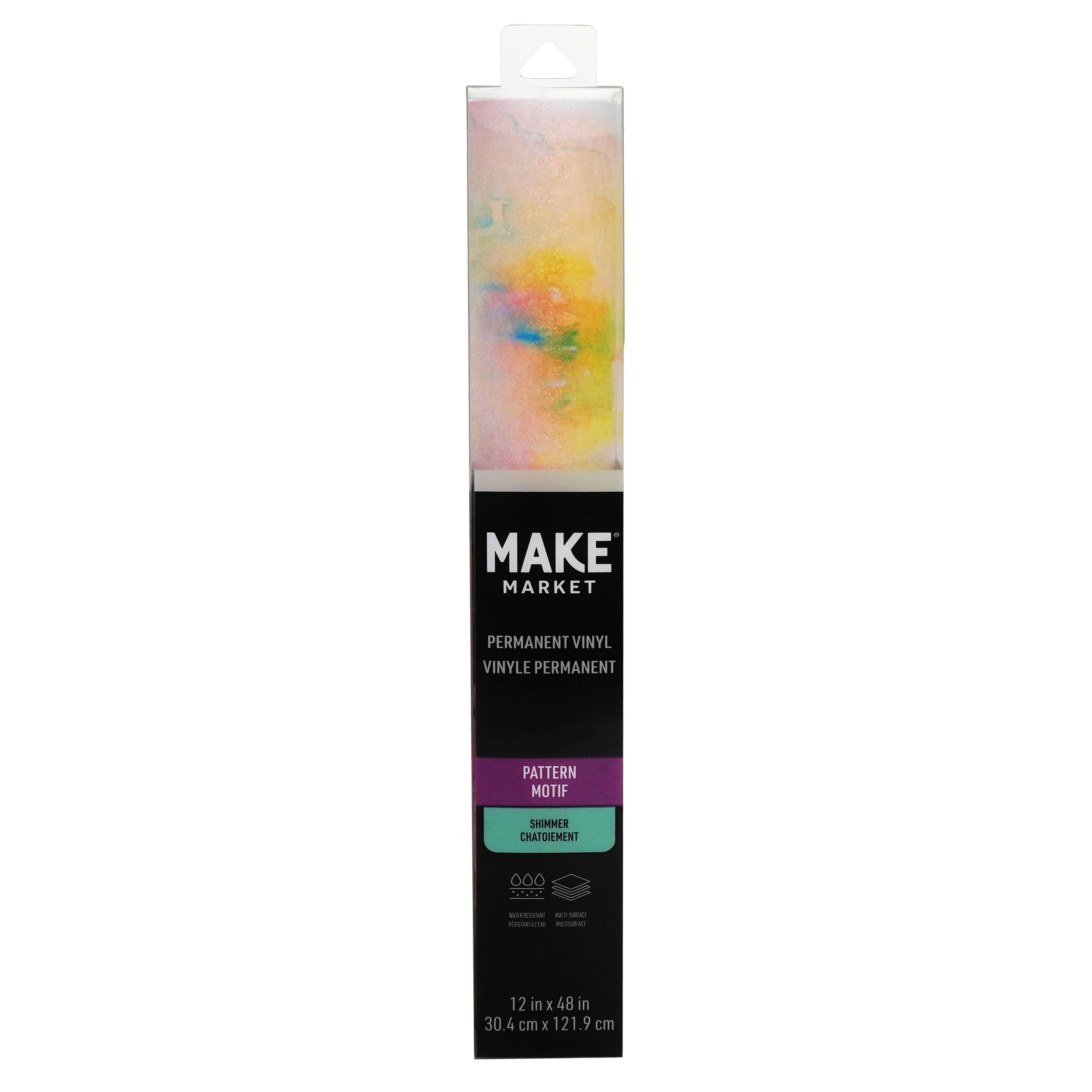 12 Pack: Shimmer Pastel Rainbow Permanent Vinyl by Make Market®