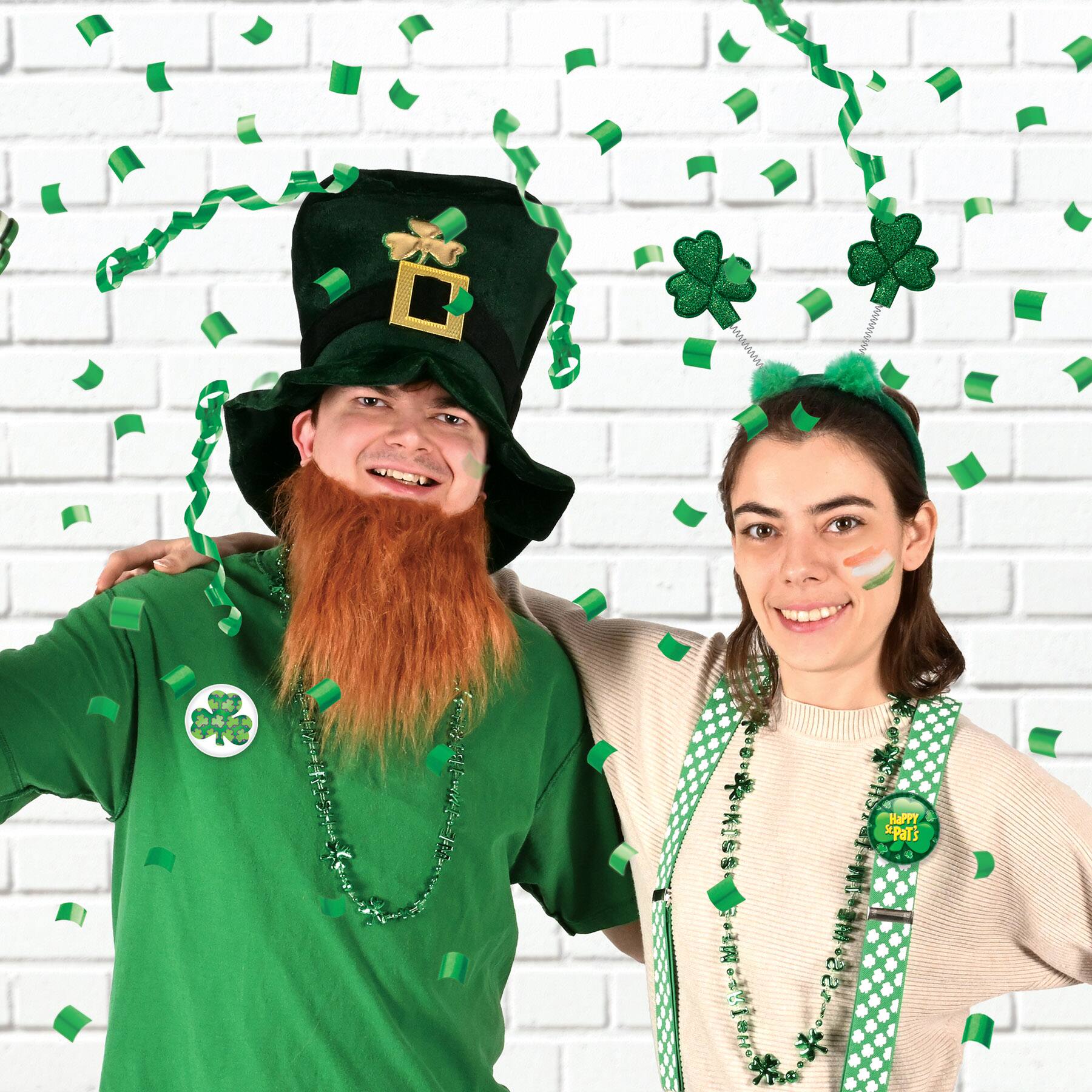 Beistle 2" St. Patrick's Day Buttons, 3 Packs of 2