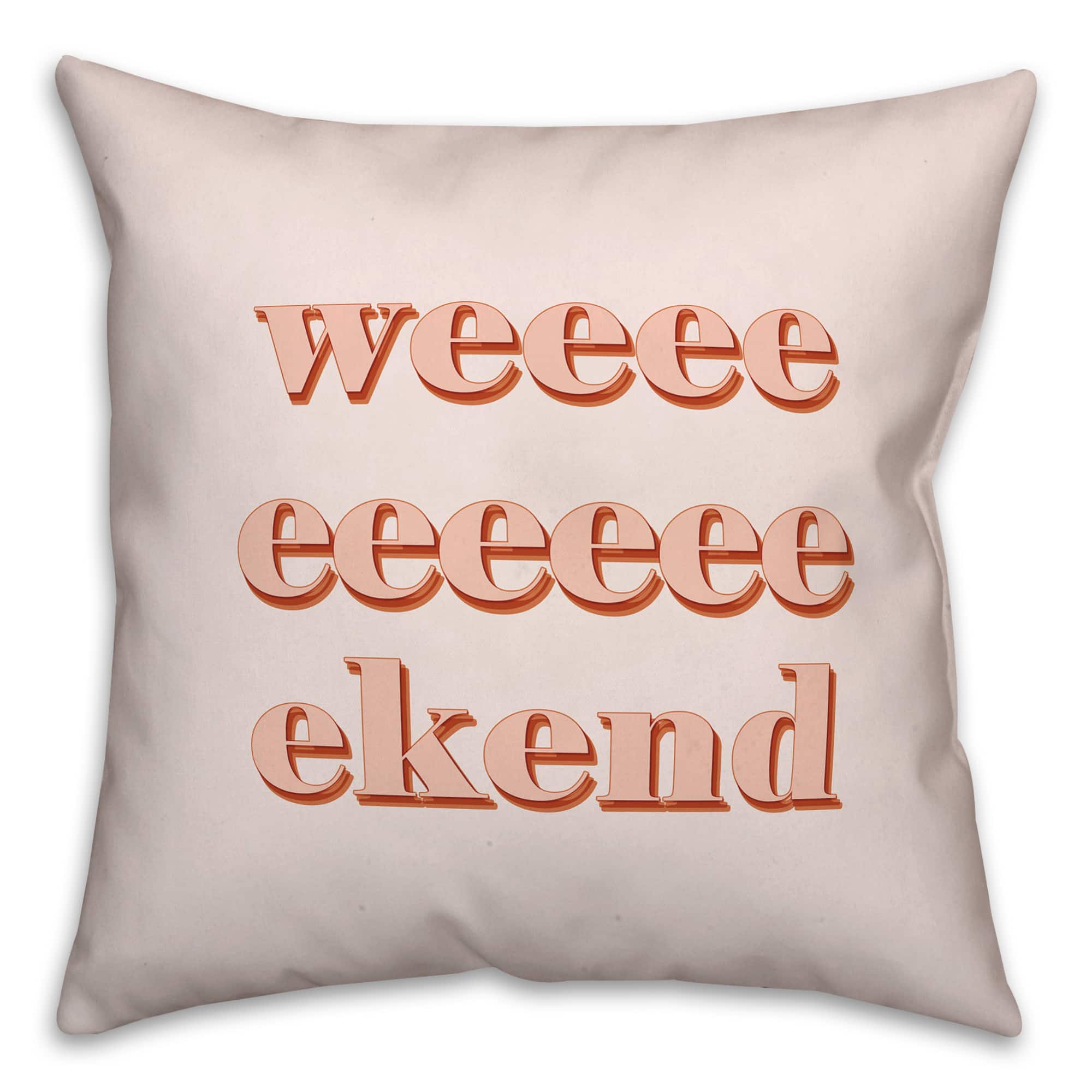 Retro Weekend Throw Pillow