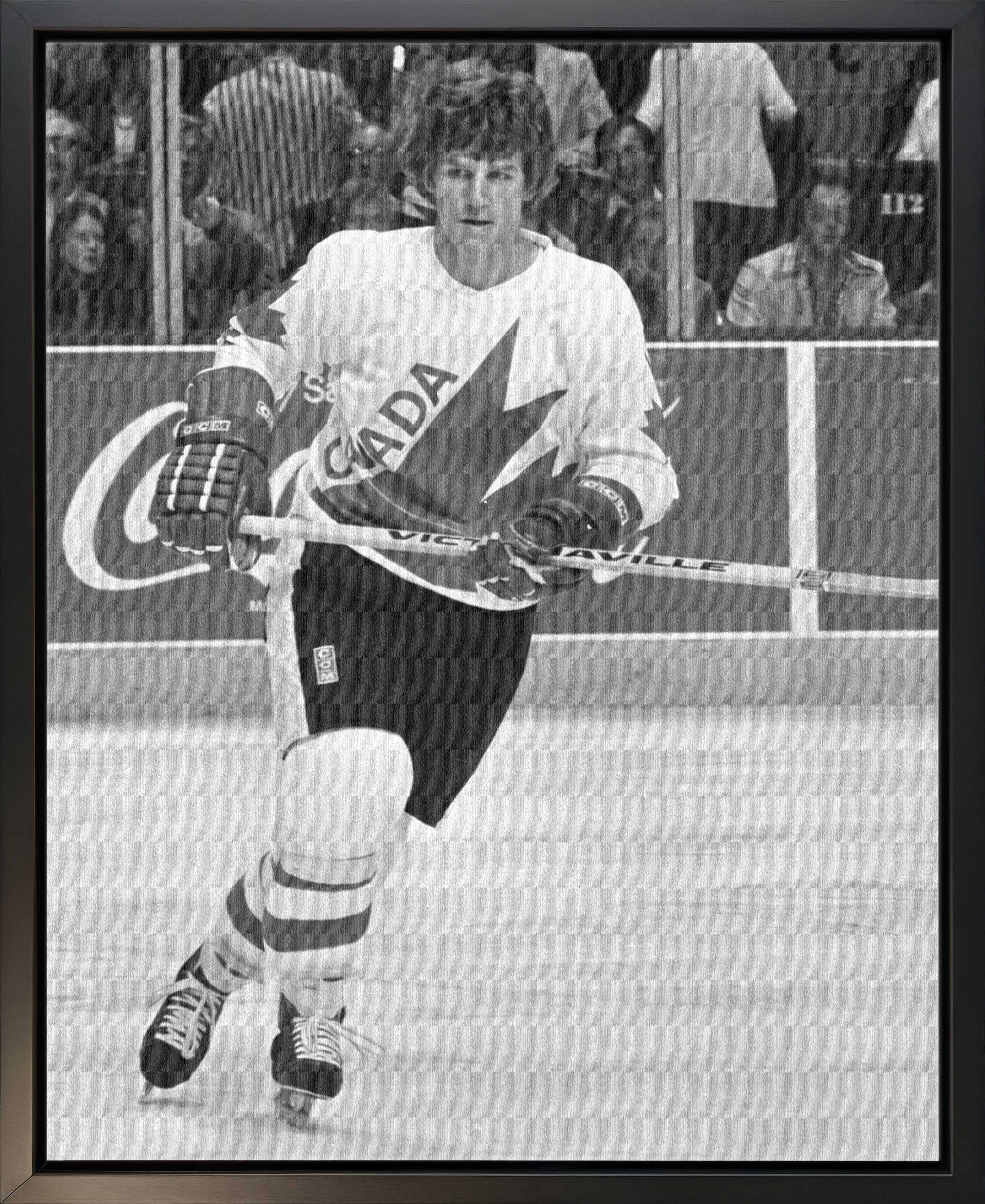 Bobby Orr Framed 16" x 20" Canvas Classic Series 1976 Canada Cup 18.5" x 22.5"