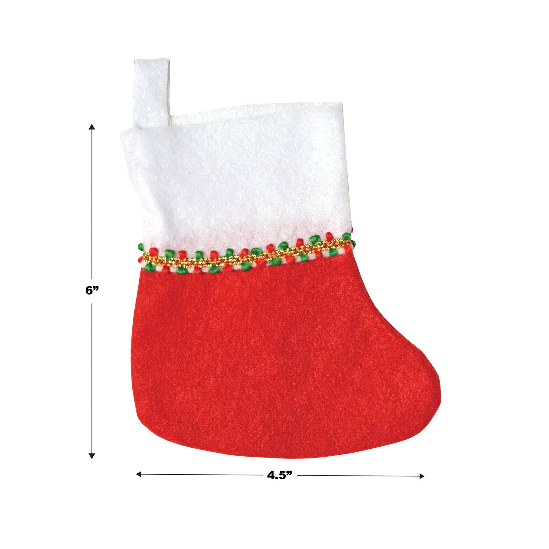 Beistle 6" Mini Christmas Stockings, 6ct.