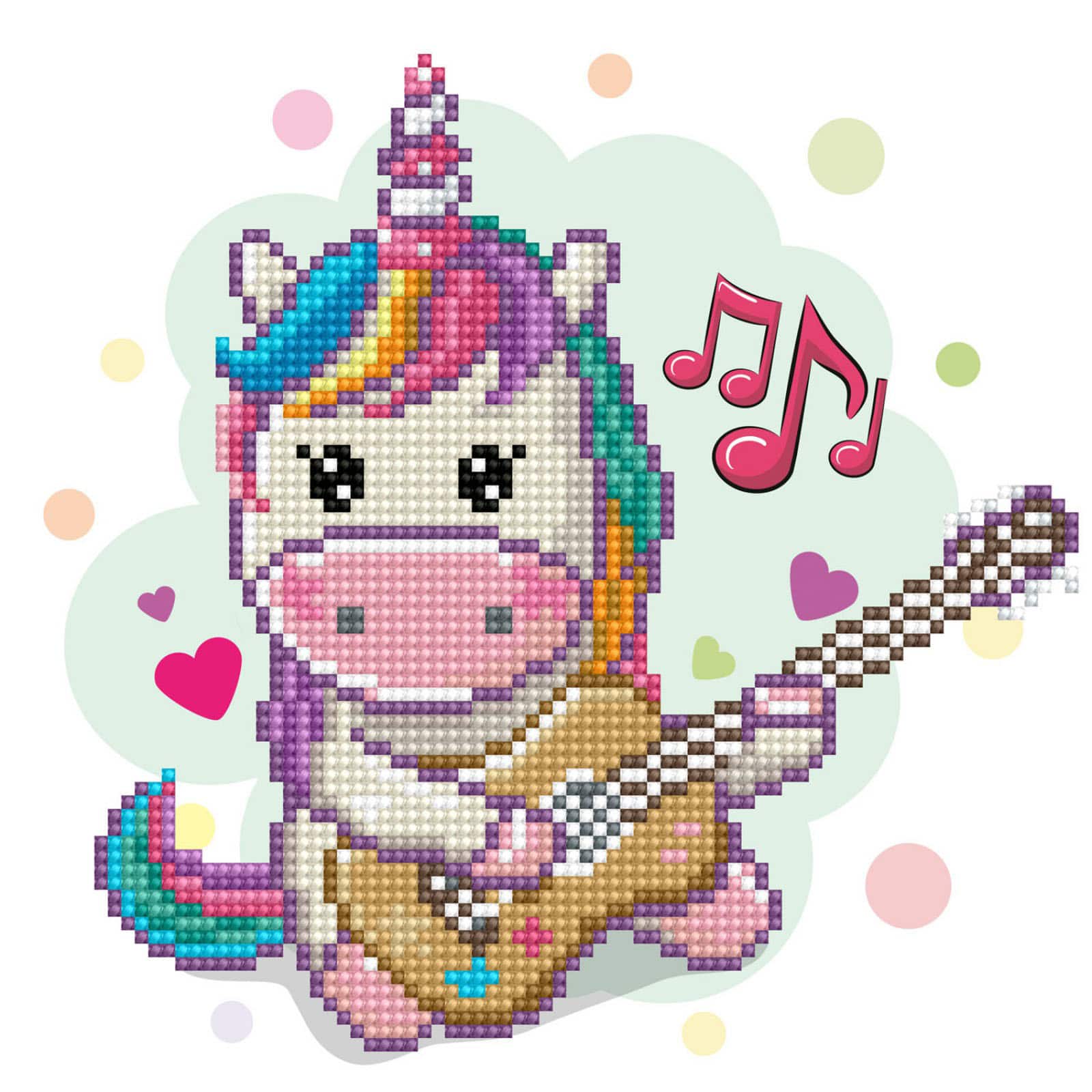 Diamond Dotz® Beginner Music Fills My Heart Diamond Painting Kit