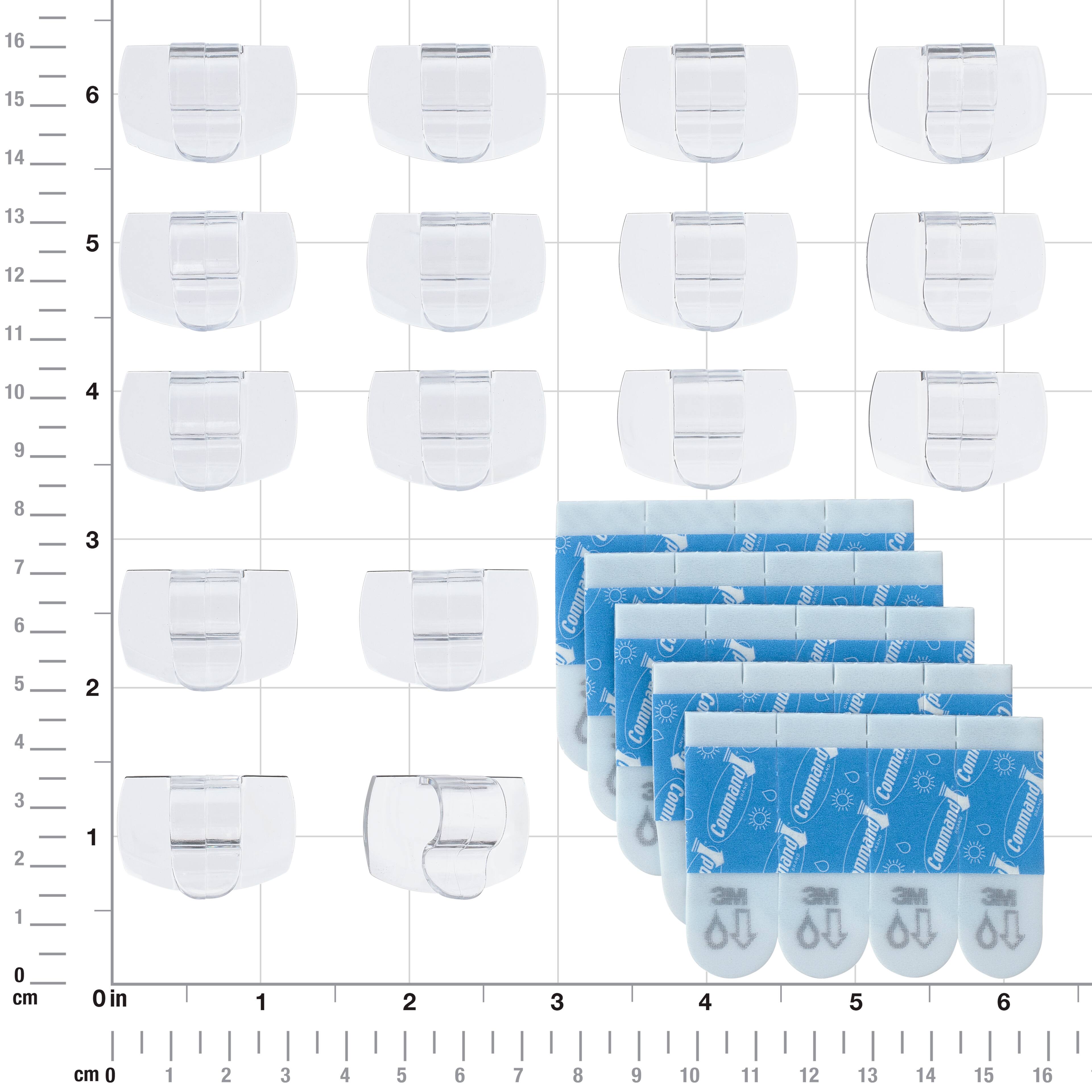 12 Packs: 16 ct. (192 total) Command™ Clear Outdoor Light Clips