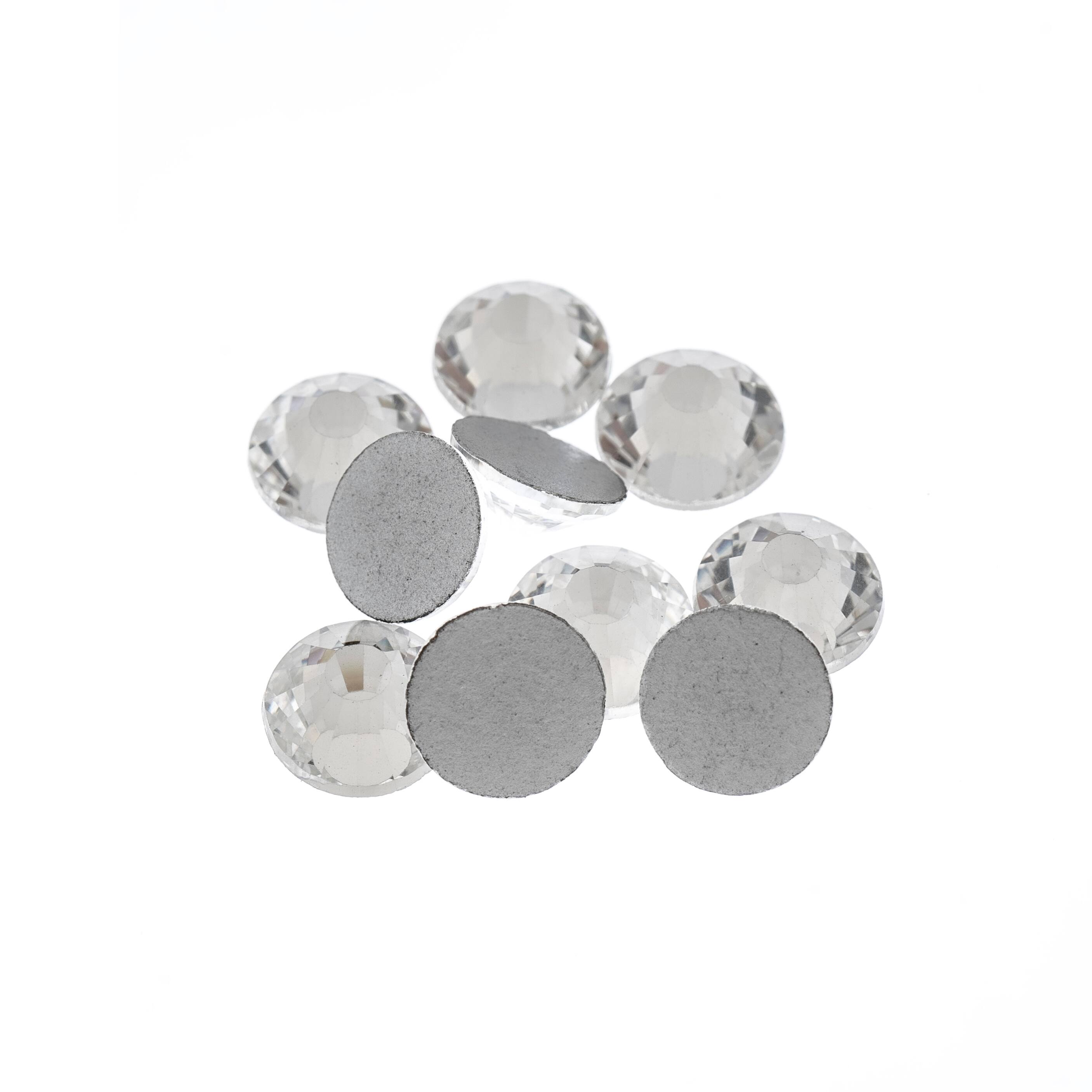 12 Pack: SS34 Crystal Glass Flatback Rhinestones by Bead Landing™
