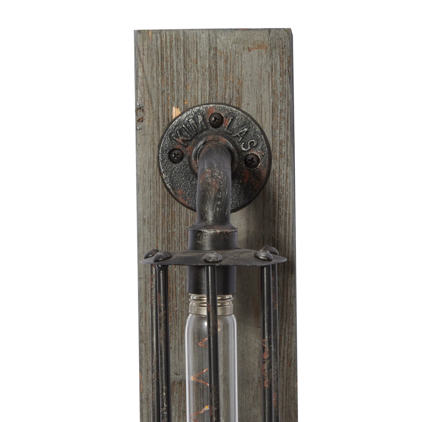 20" Black Iron Industrial LED Wall Sconce