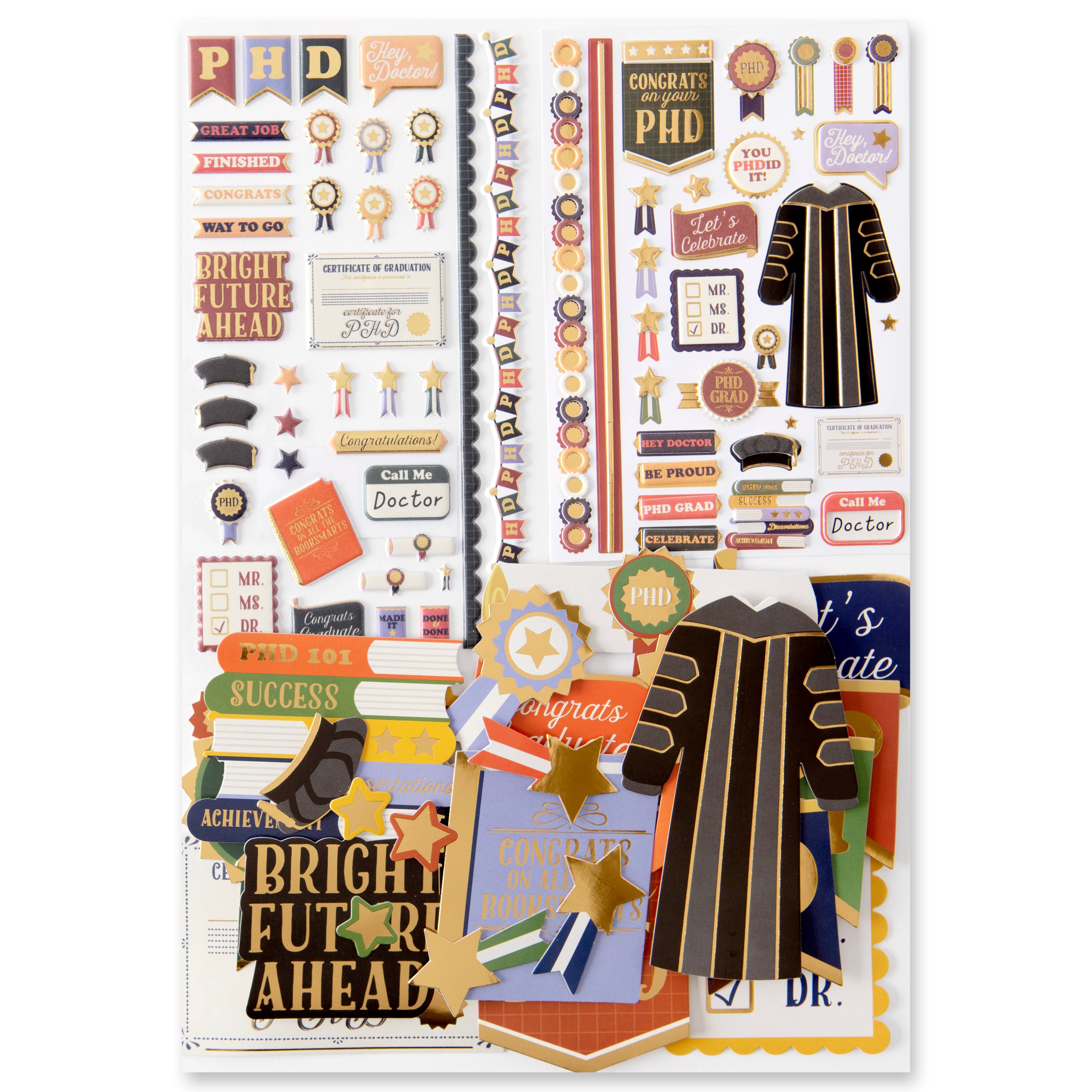 PhD Graduation Sticker Flip Pack by Recollections™