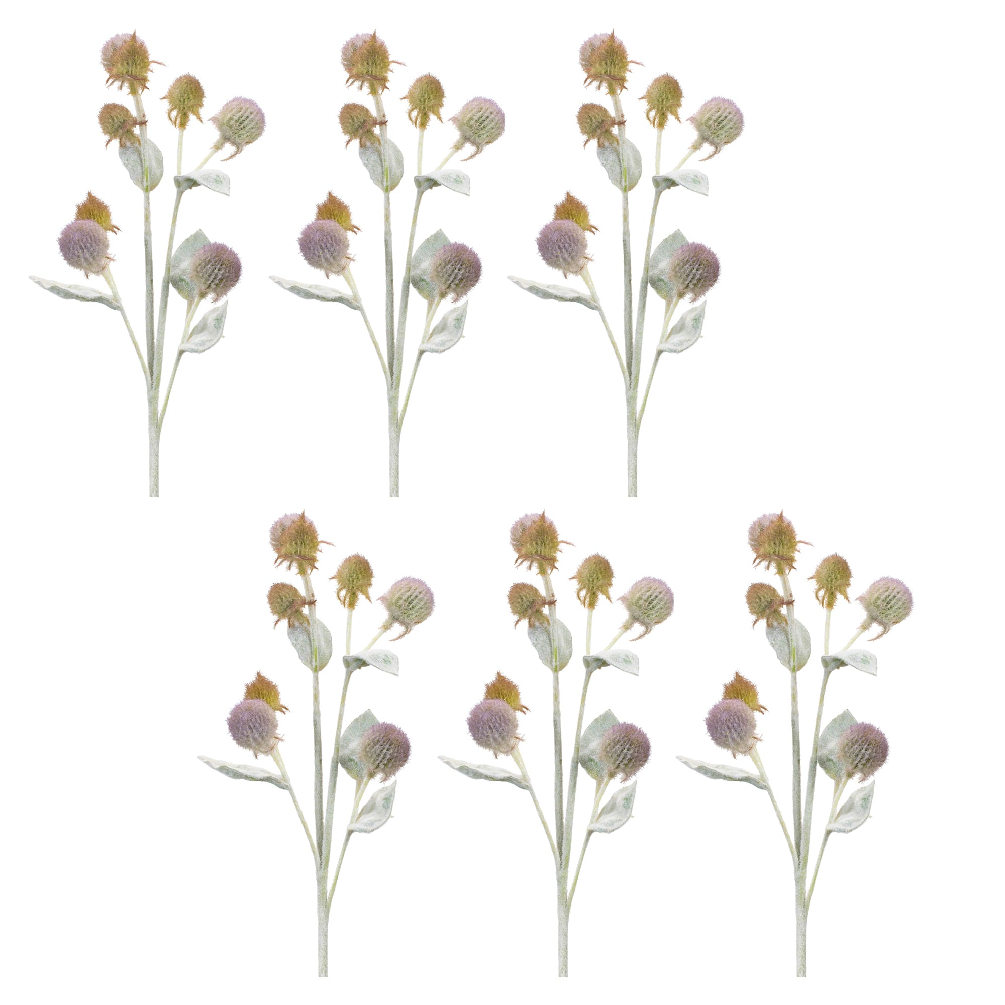 27.5" Thistle Foliage Sprays, 6ct.