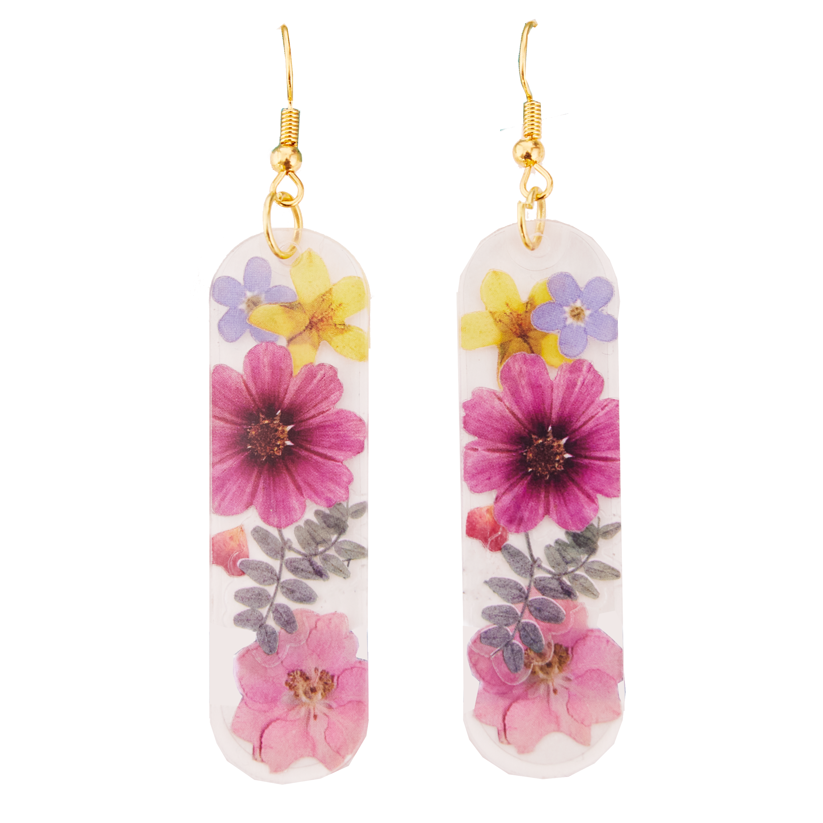 Faber-Castell® Pressed Floral Acyrlic Earings
