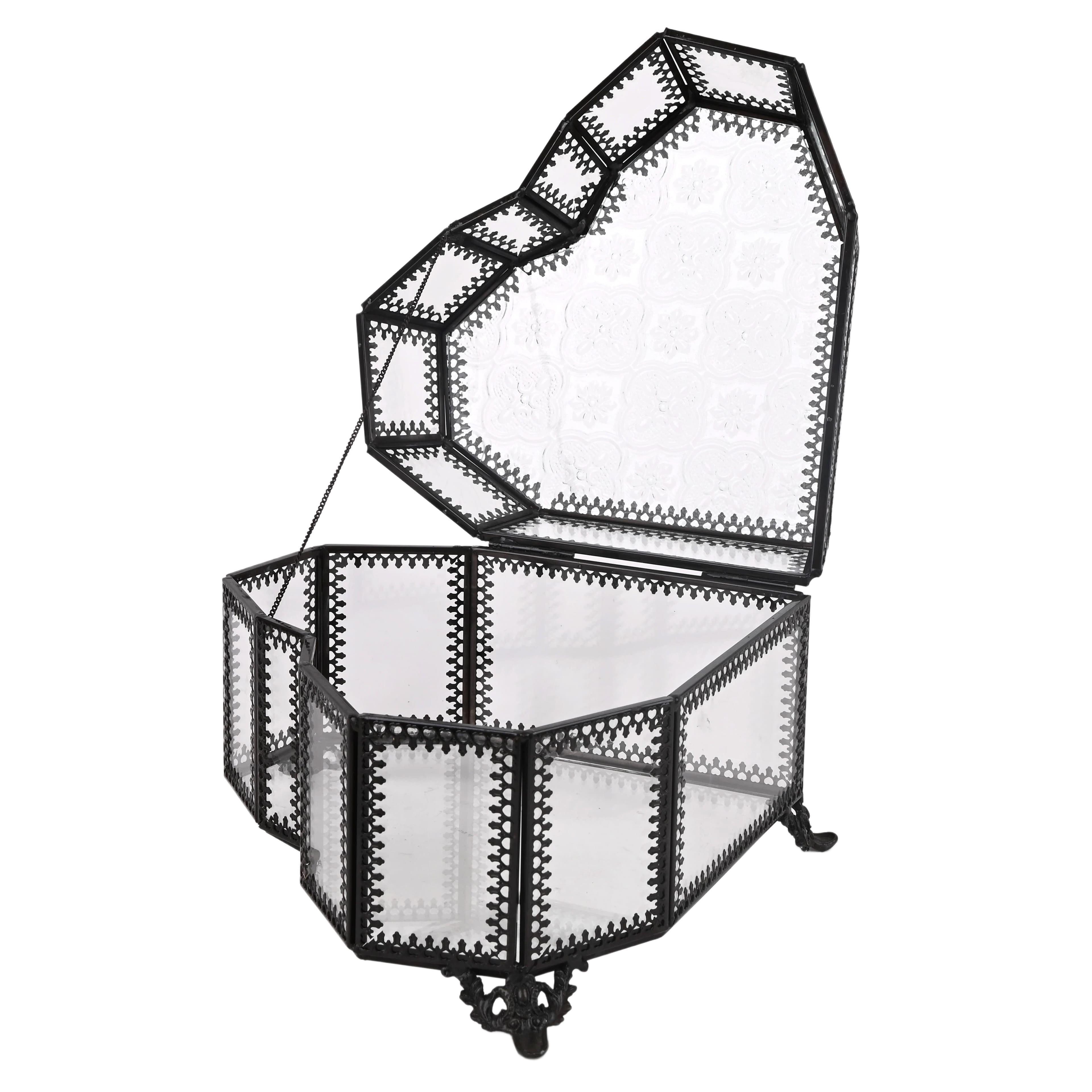 8.5" Glass Heart Terrarium by Ashland®