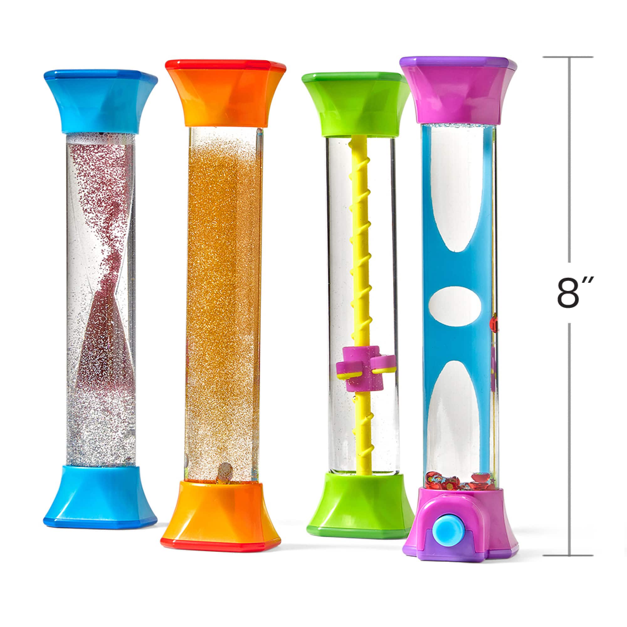 hand2mind® 8" Sensory Fidget Tubes, 4ct.