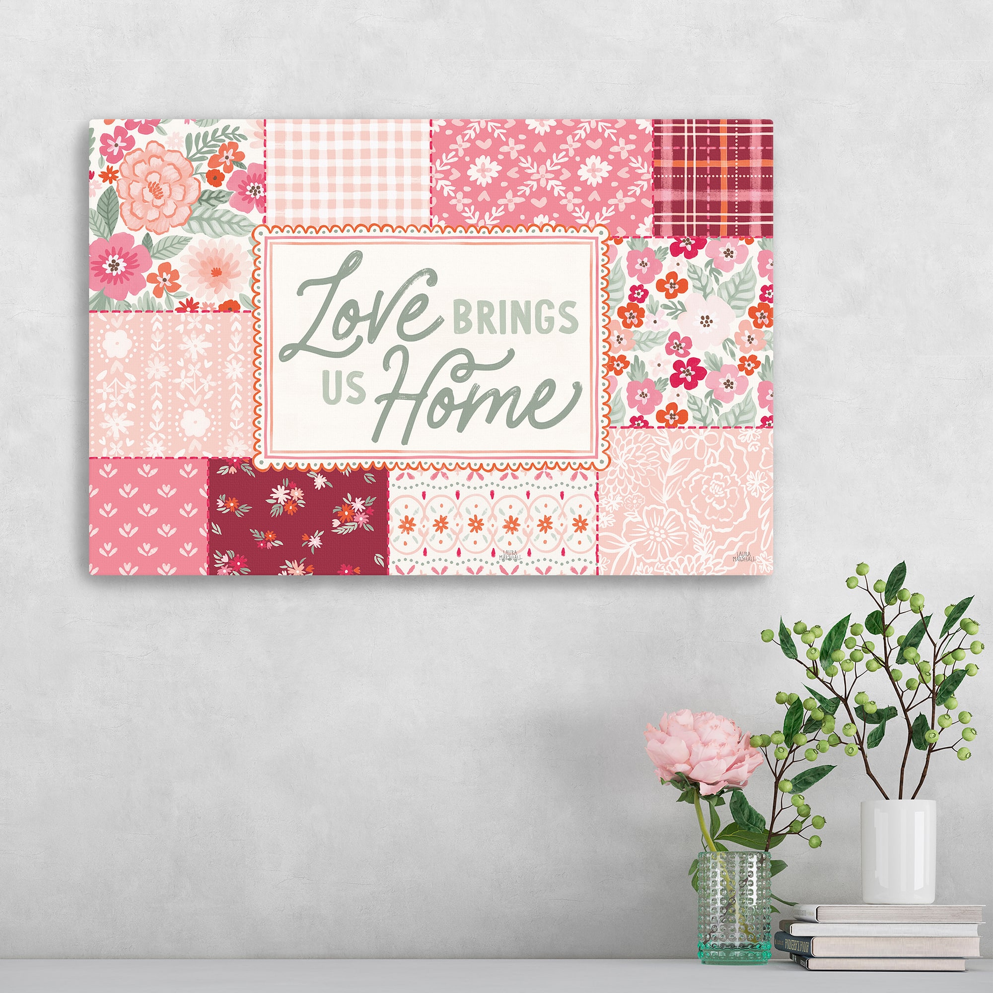 Blooming Hearts I Canvas Giclée Art