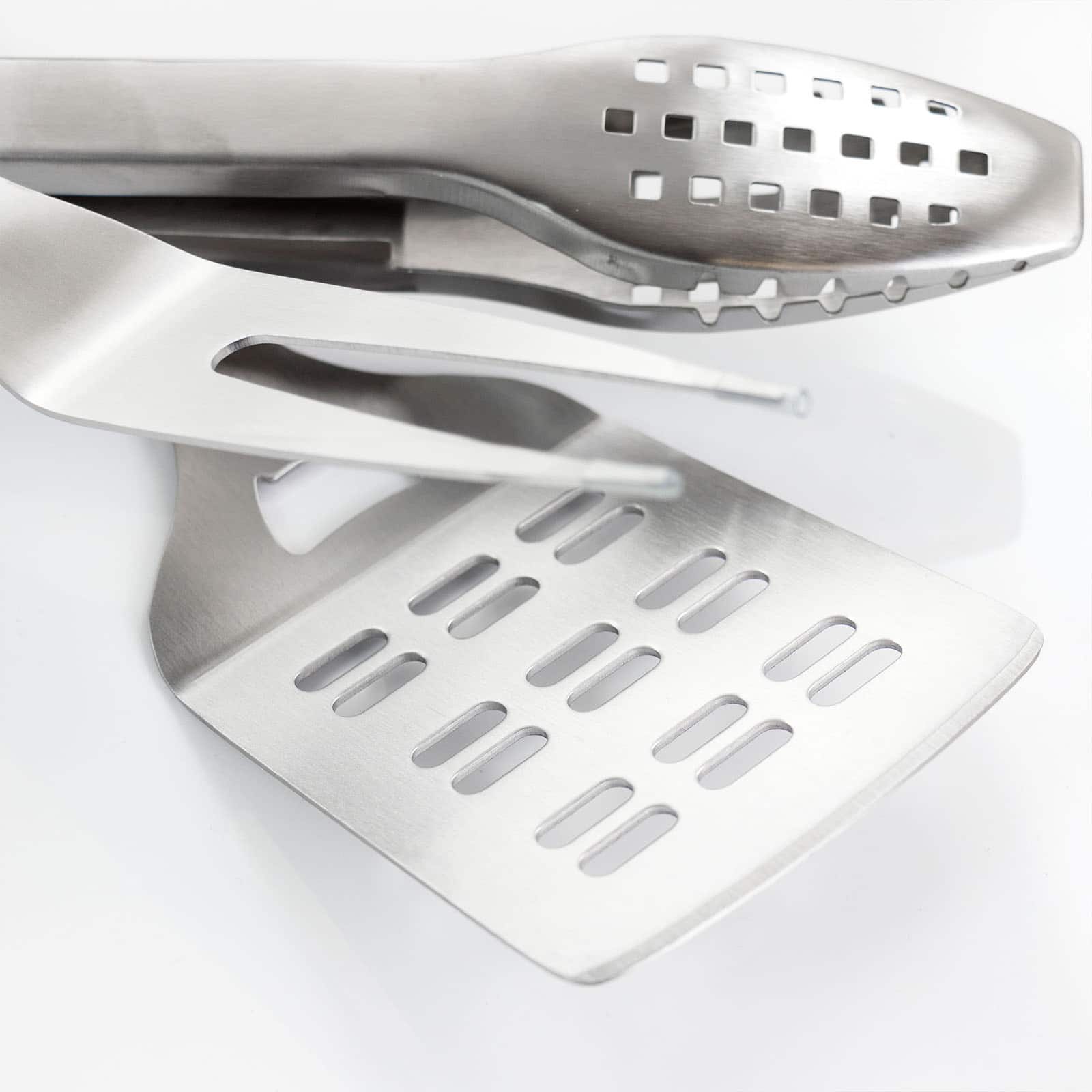 Gibson Home® Silver & Black Sawyer 3 Piece Stainless Steel BBQ Tool Set