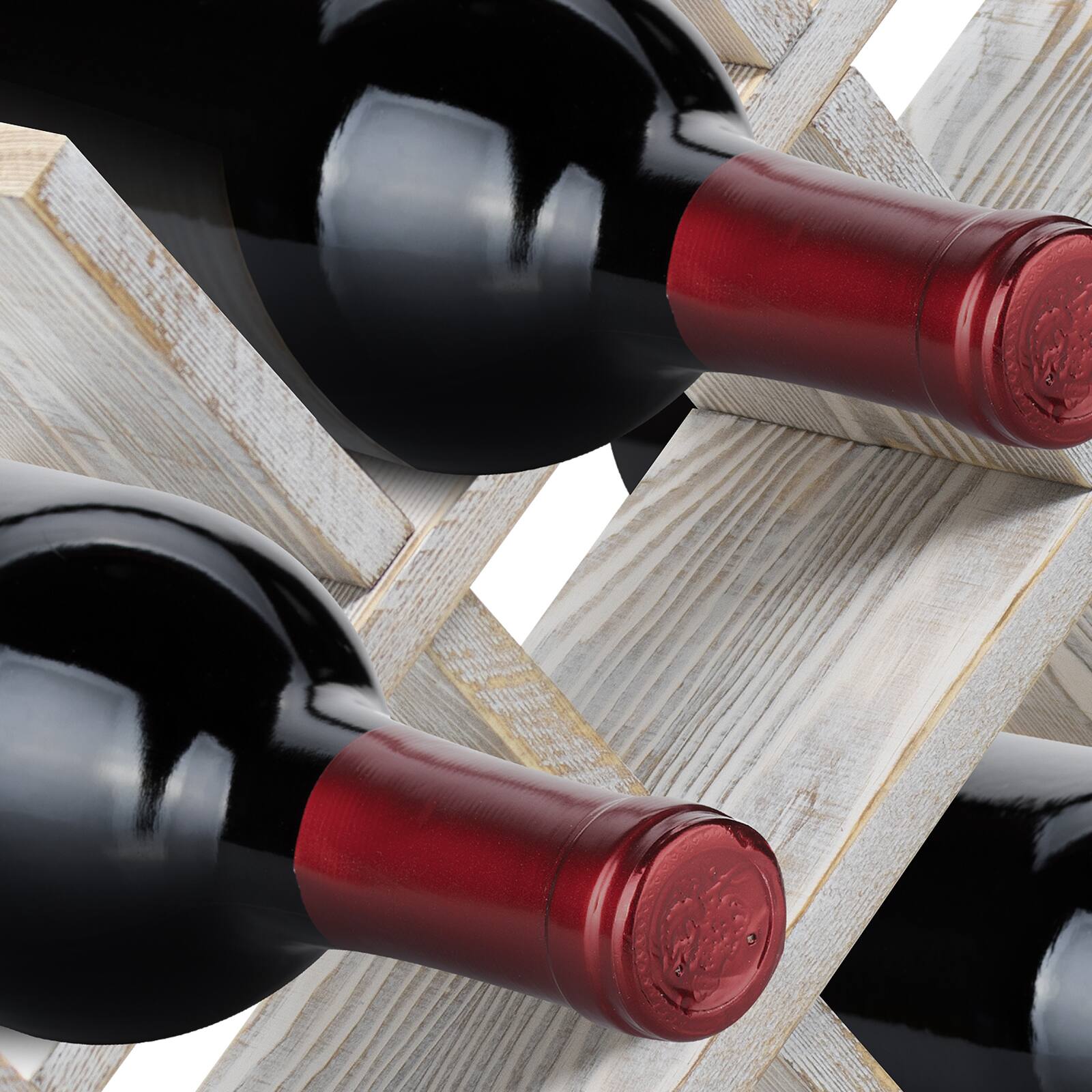 Sorbus Gray 8-Bottle Butterfly Countertop Wine Rack