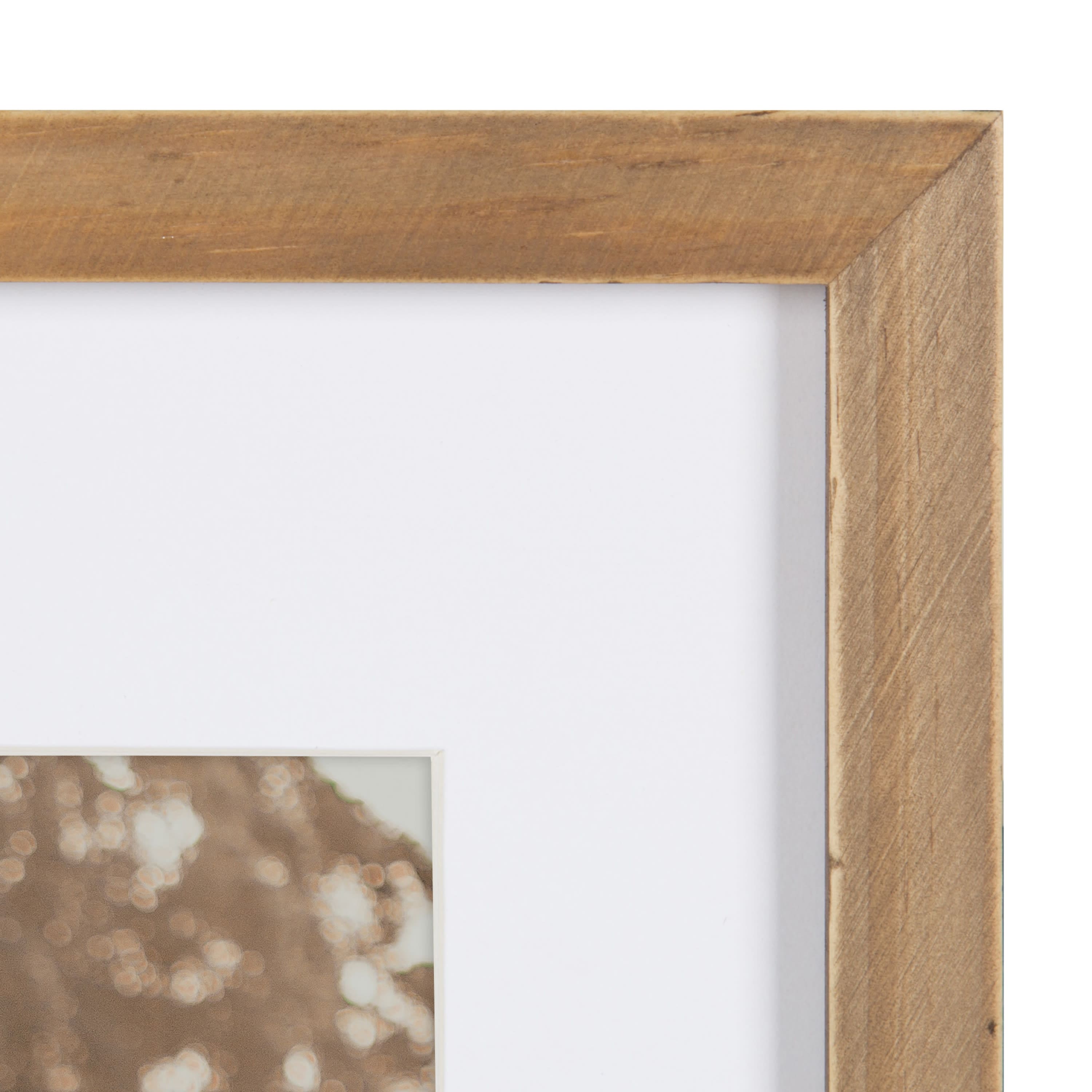 Kate and Laurel 11" x 14" Gallery Picture Wood Frame 8" x 10" with Mat, 4ct.
