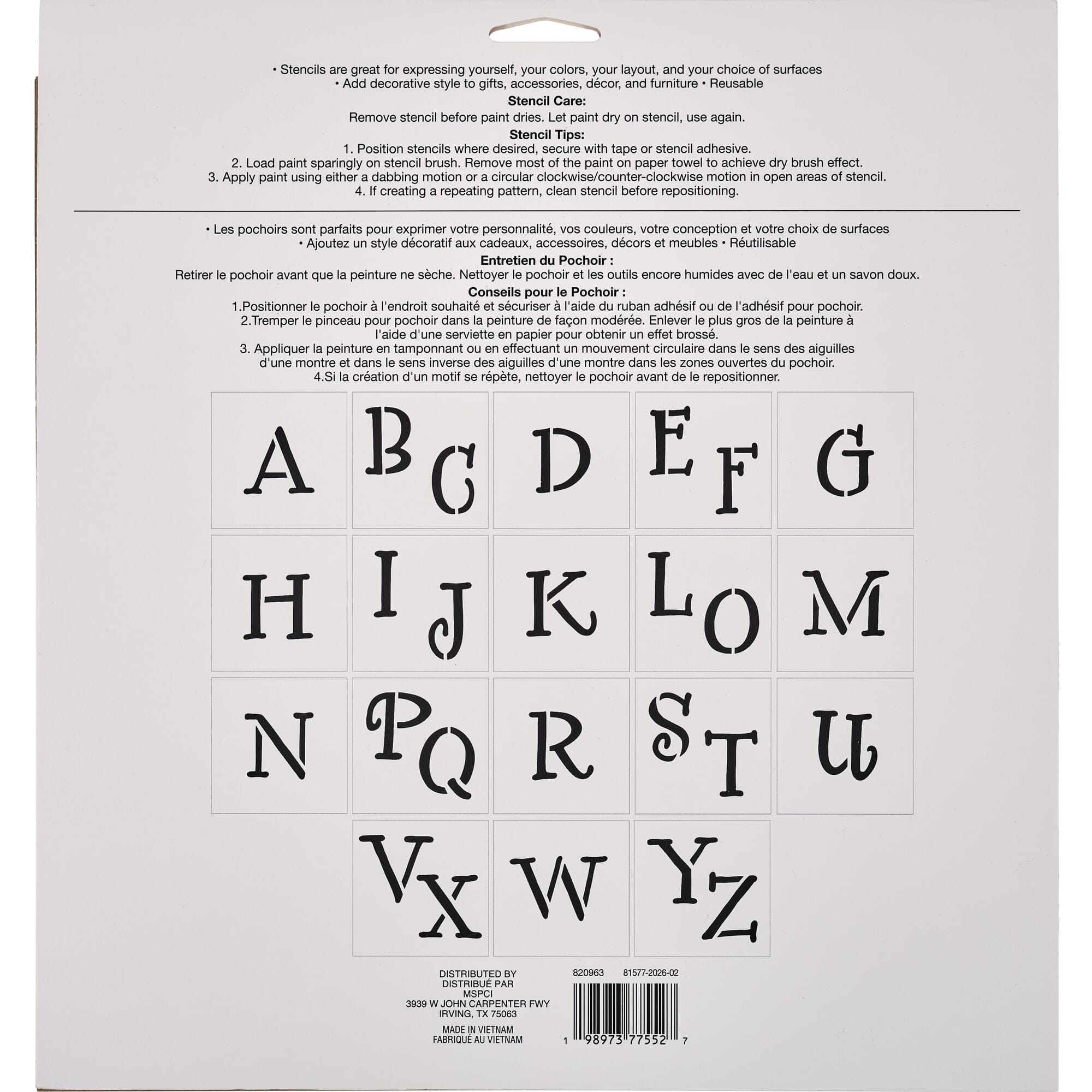 Mega Alphabet Stencils, 12" x 12" by Craft Smart®