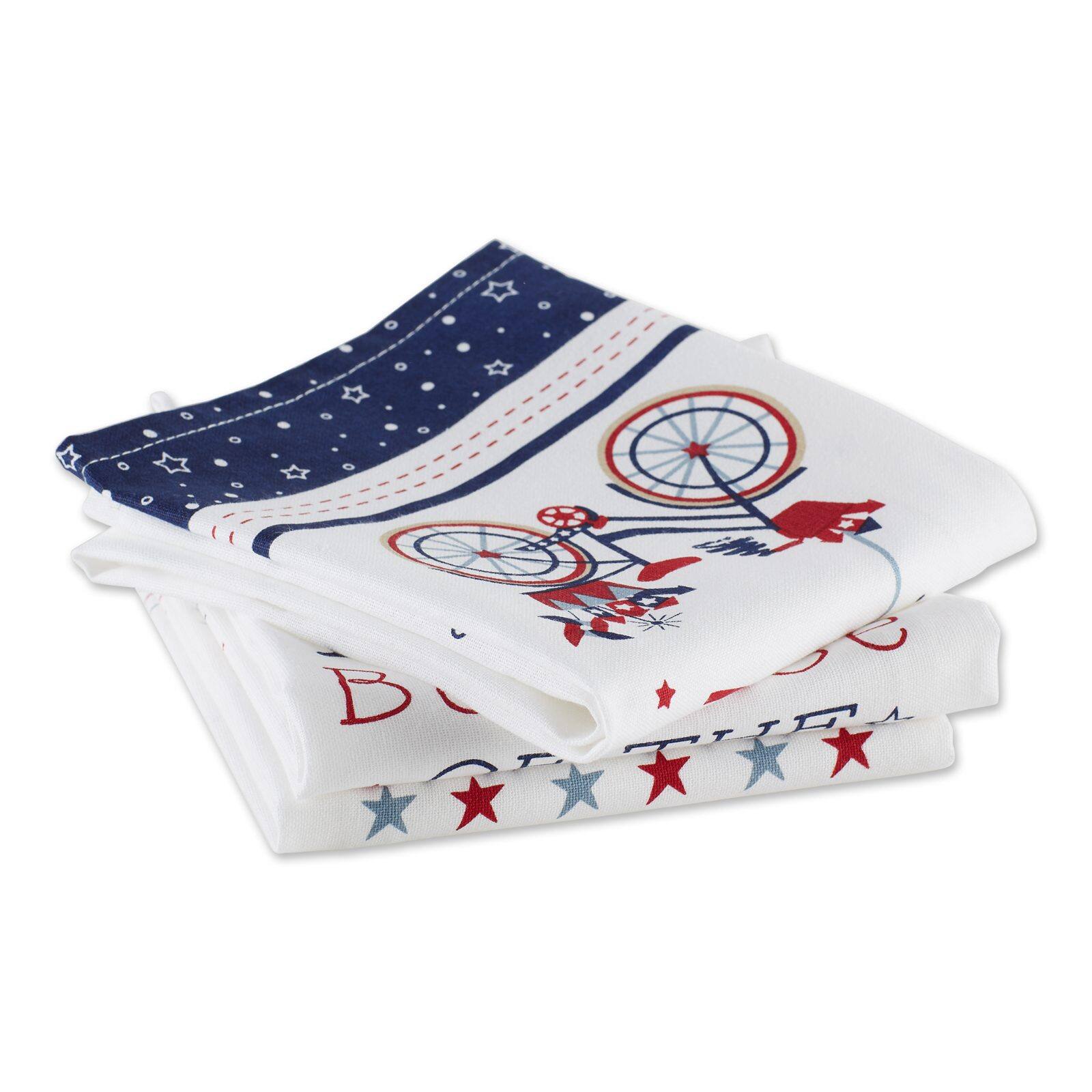 DII® Americana Printed Dishtowel Set