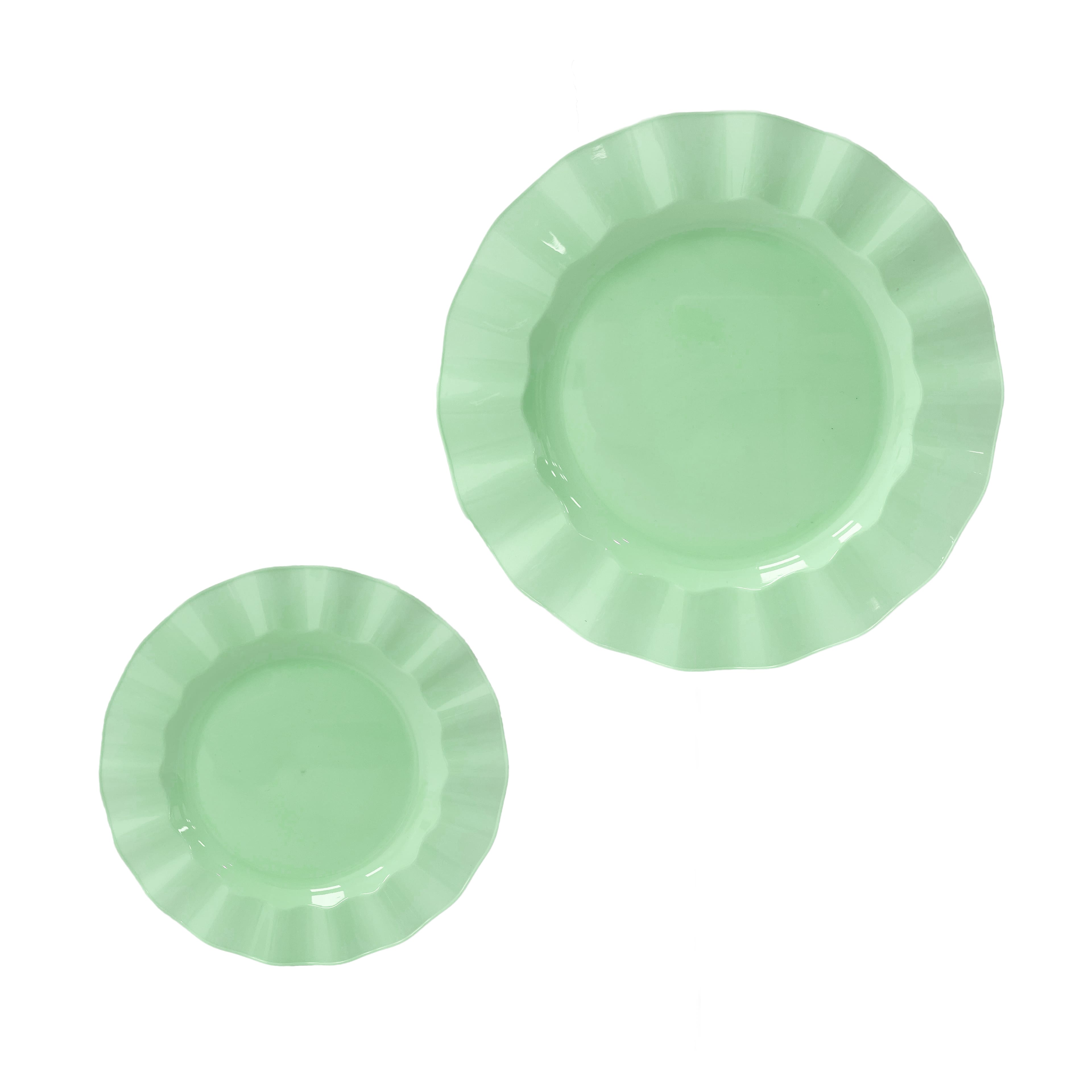 8 Packs: 40 ct. (320 total) 7" & 10" Wavy Rim Plastic Plates by Celebrate It