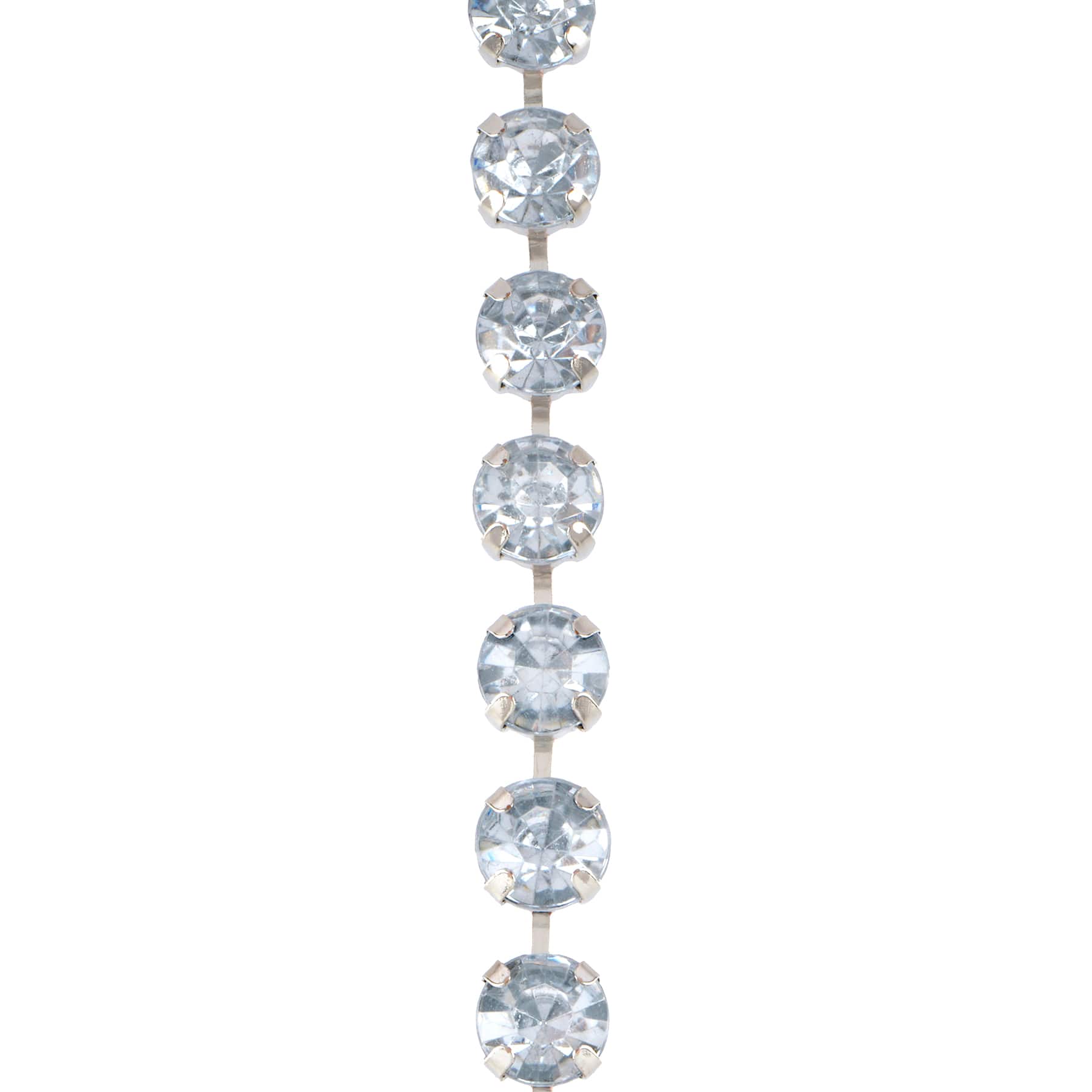 1yd. Silver & Clear Rhinestone Chain by Bead Landing™