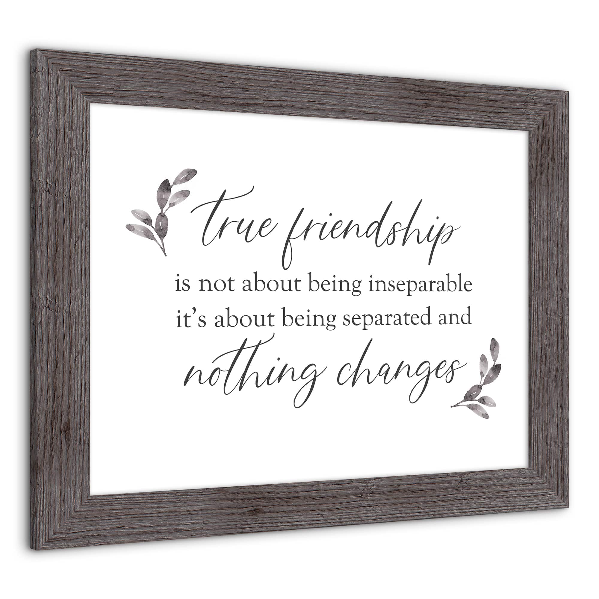 True Friendships Never Change Western Framed Print