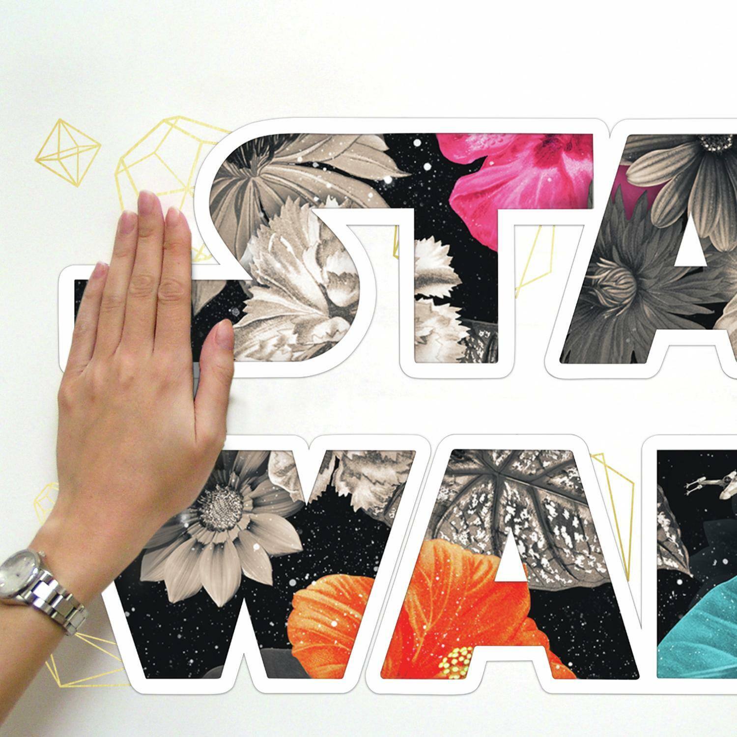 RoomMates Star Wars Floral Logo Peel & Stick Giant Wall Decals