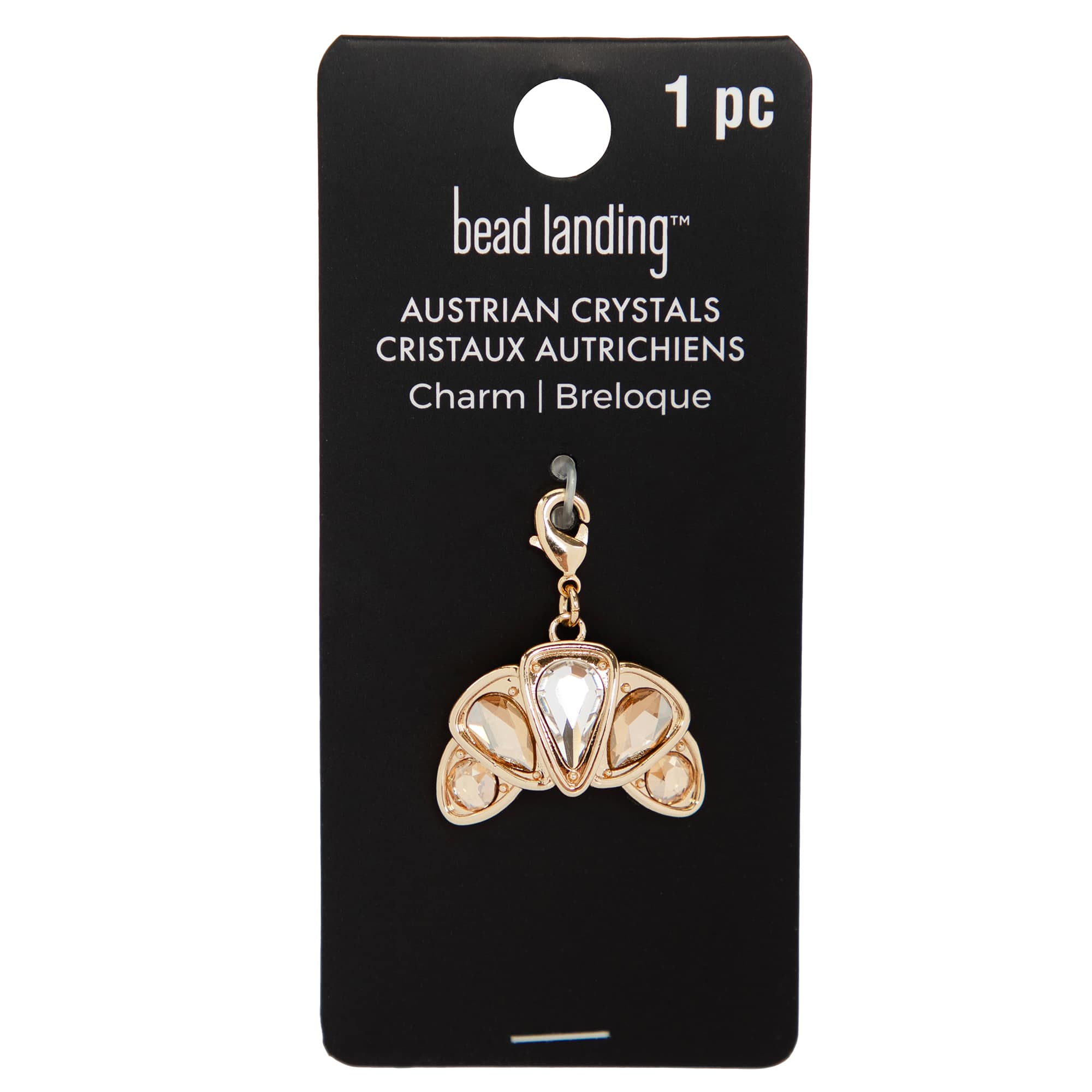 Croissant Austrian Crystal Charm by Bead Landing™