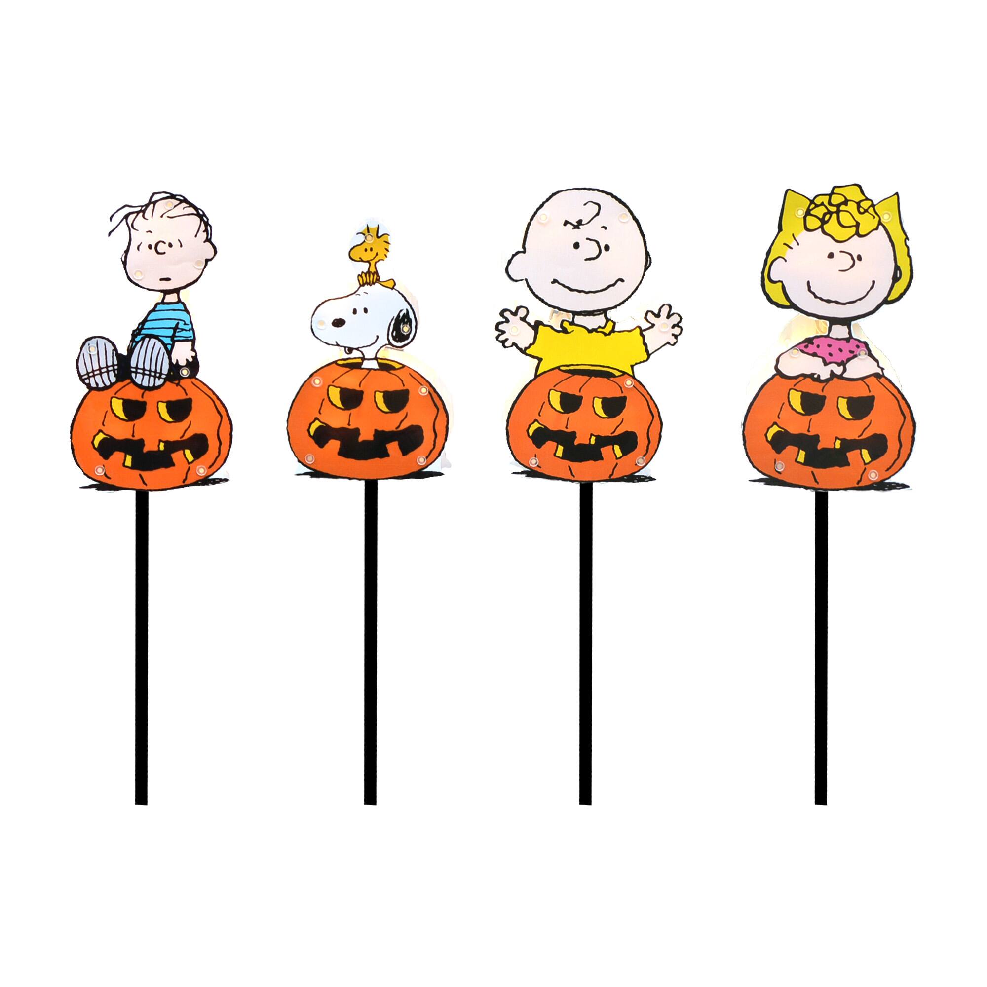 2ft. LED Peanuts Great Pumpkin Gang Pathway Marker Set