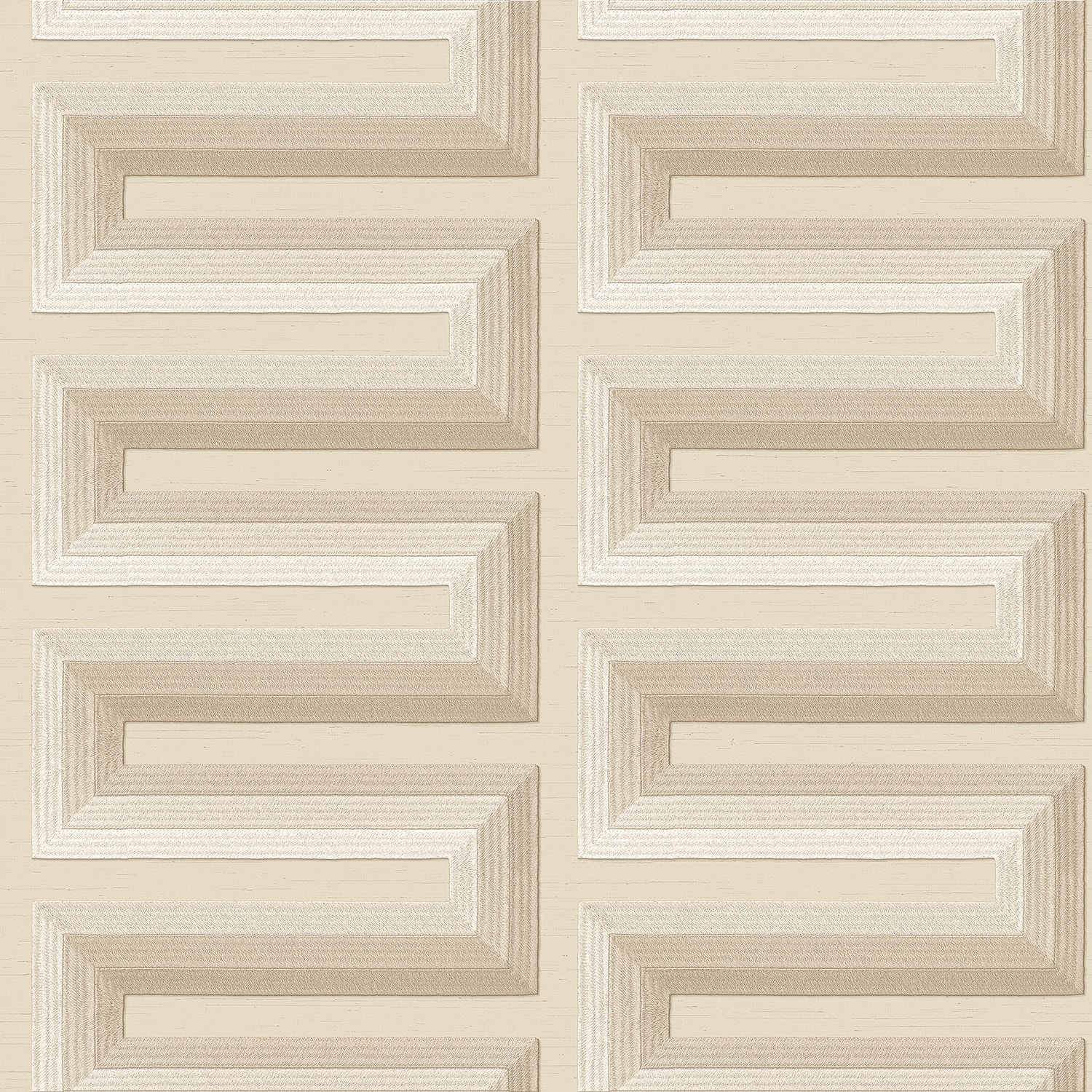 Designs Direct Embroidered Grecian Key Wallpaper