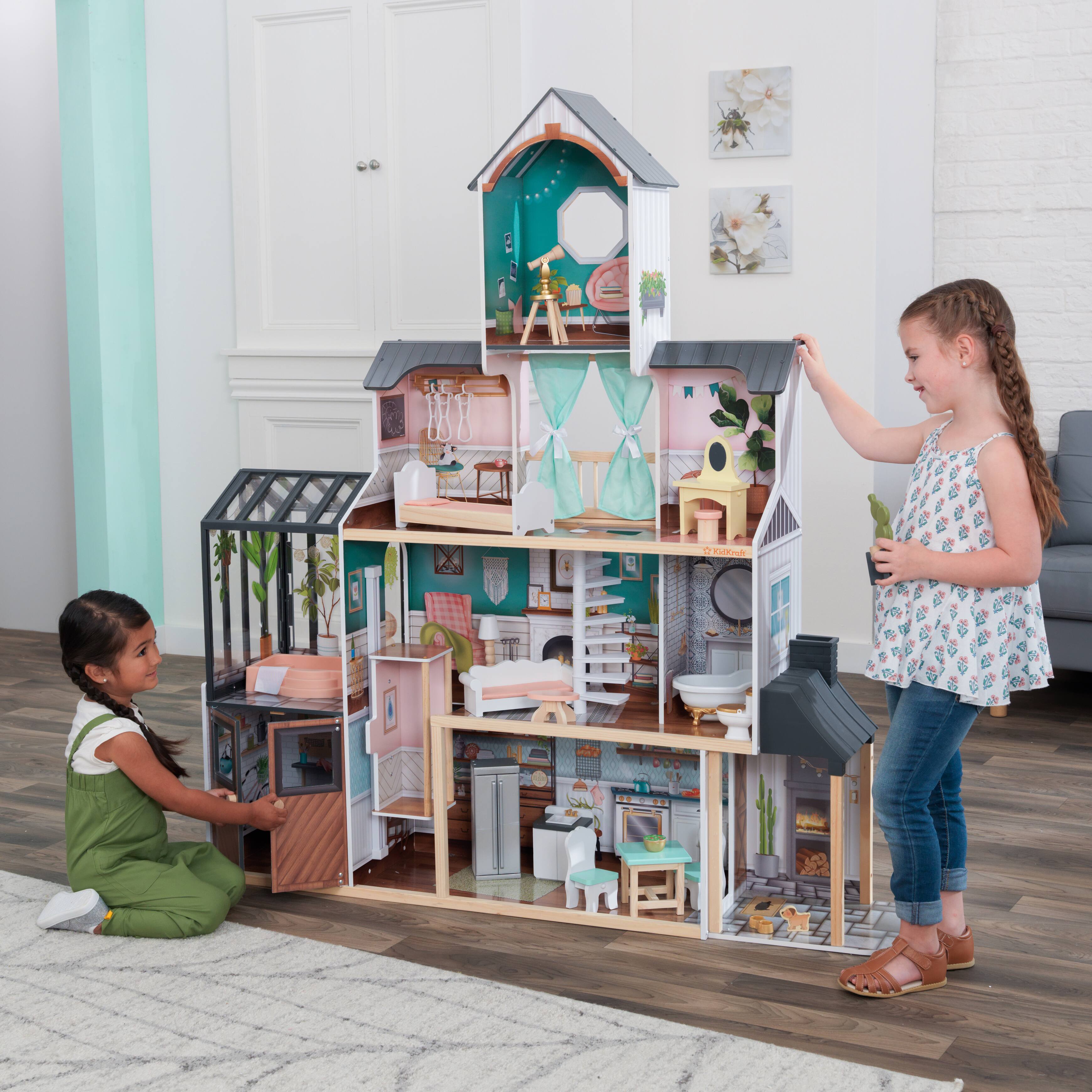 KidKraft Celeste Mansion Dreamy Wooden Dollhouse