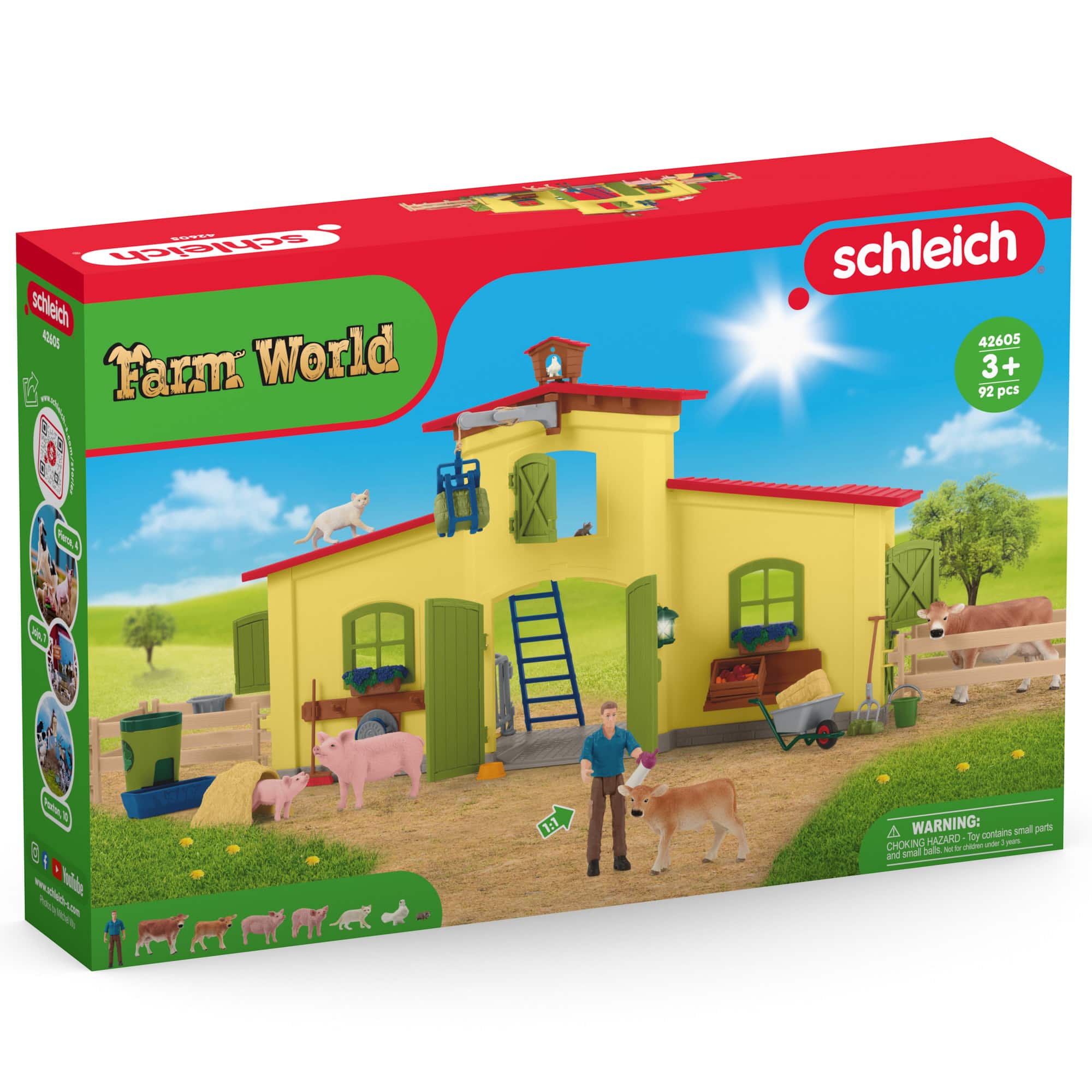 Schleich Farm World Yellow Large Farm Playset