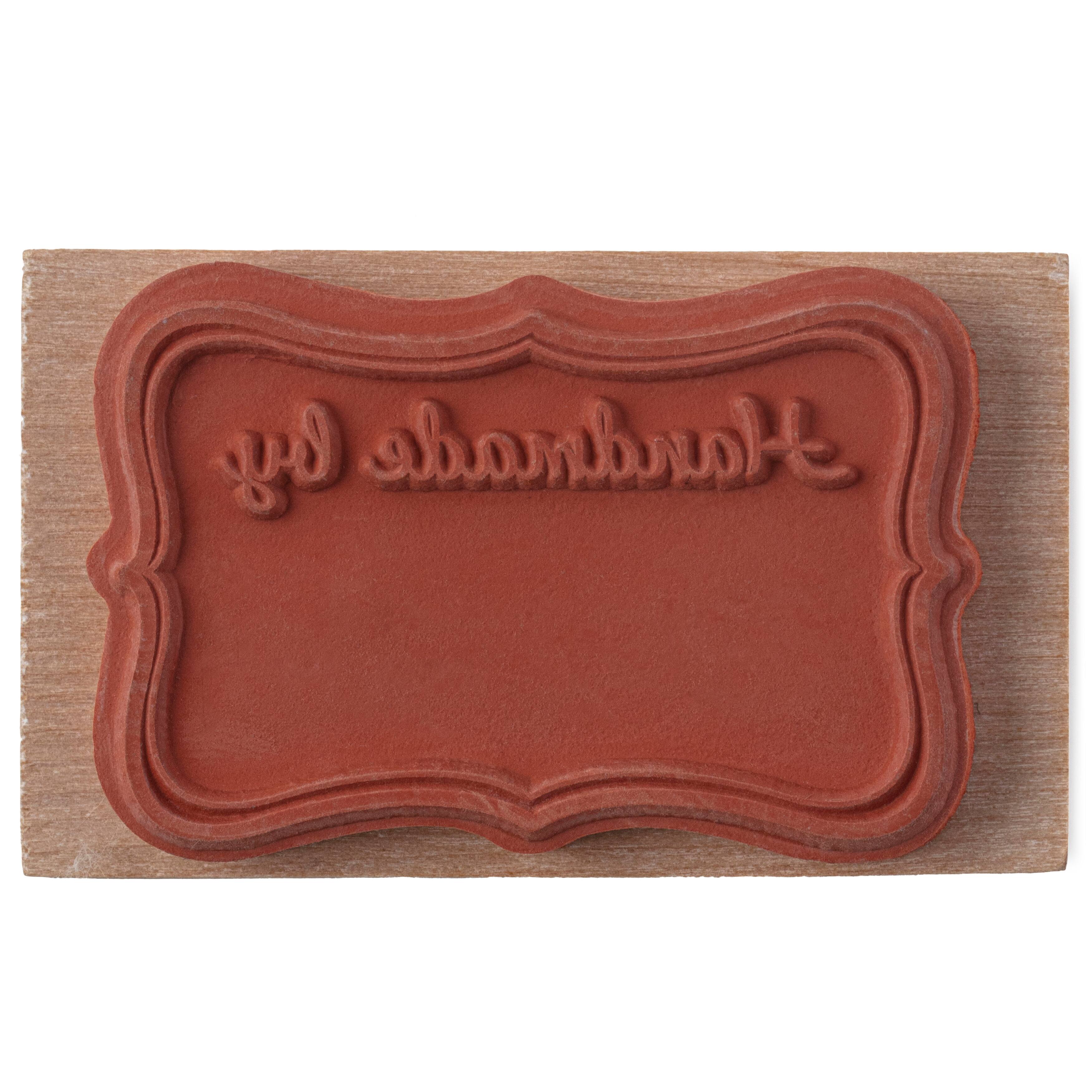 6 Pack: Handmade By Wood Stamp by Recollections™