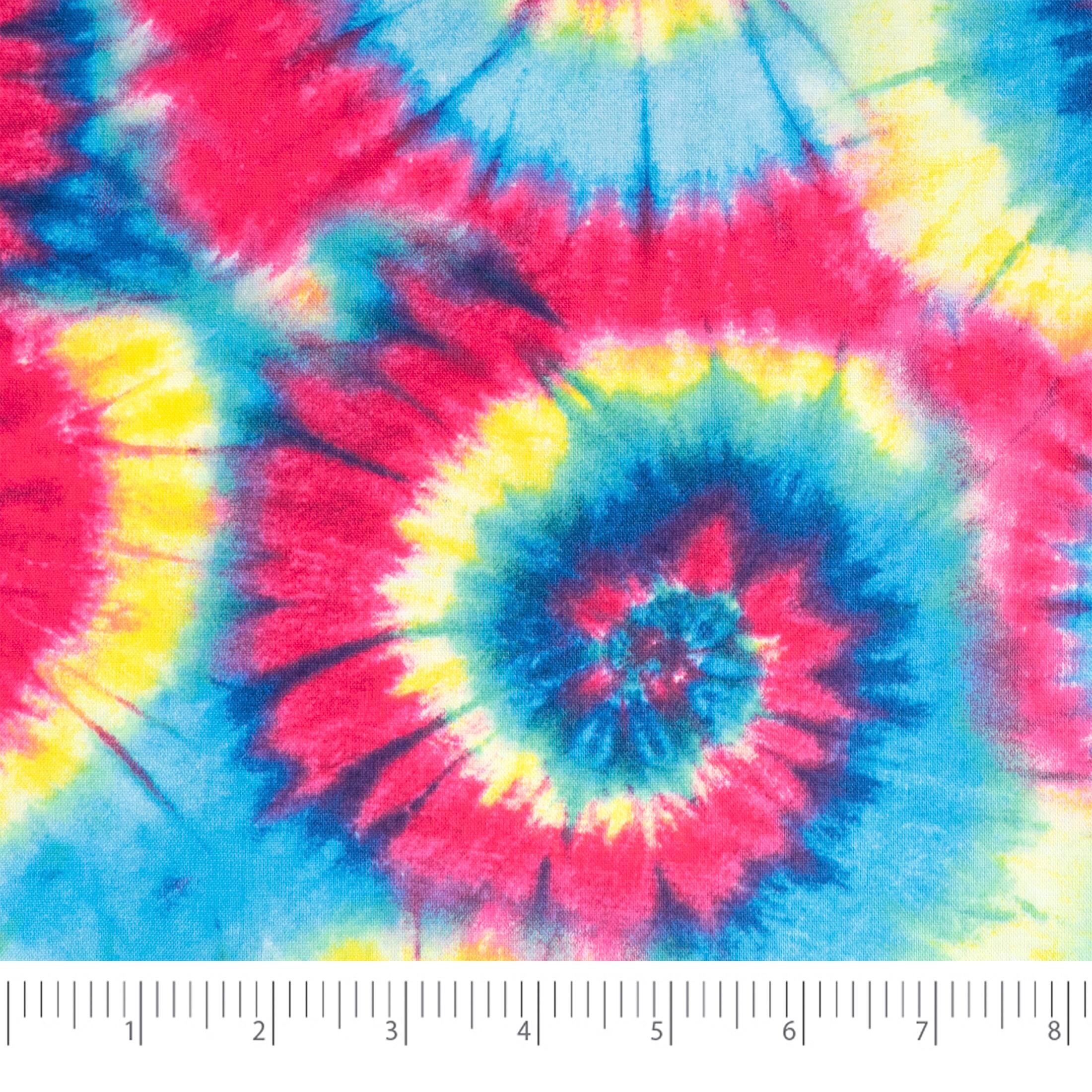SINGER Tie Dye Brights Ringspun Cotton Fat Quarter
