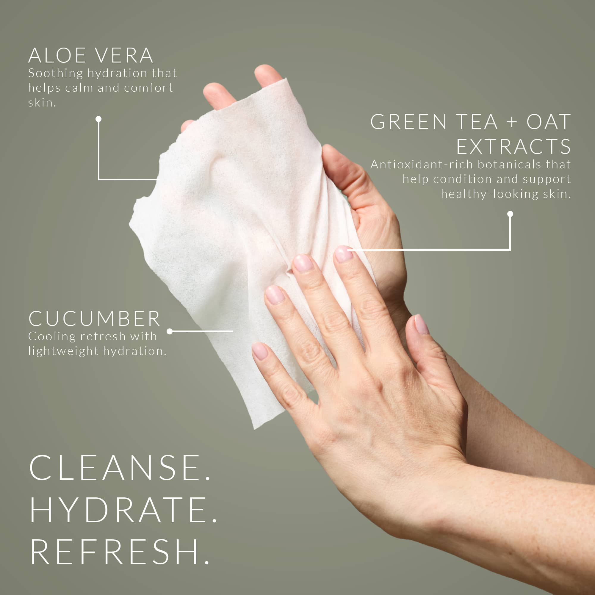 Noshinku Eucalyptus Nourishing Hand Sanitizing Wipes