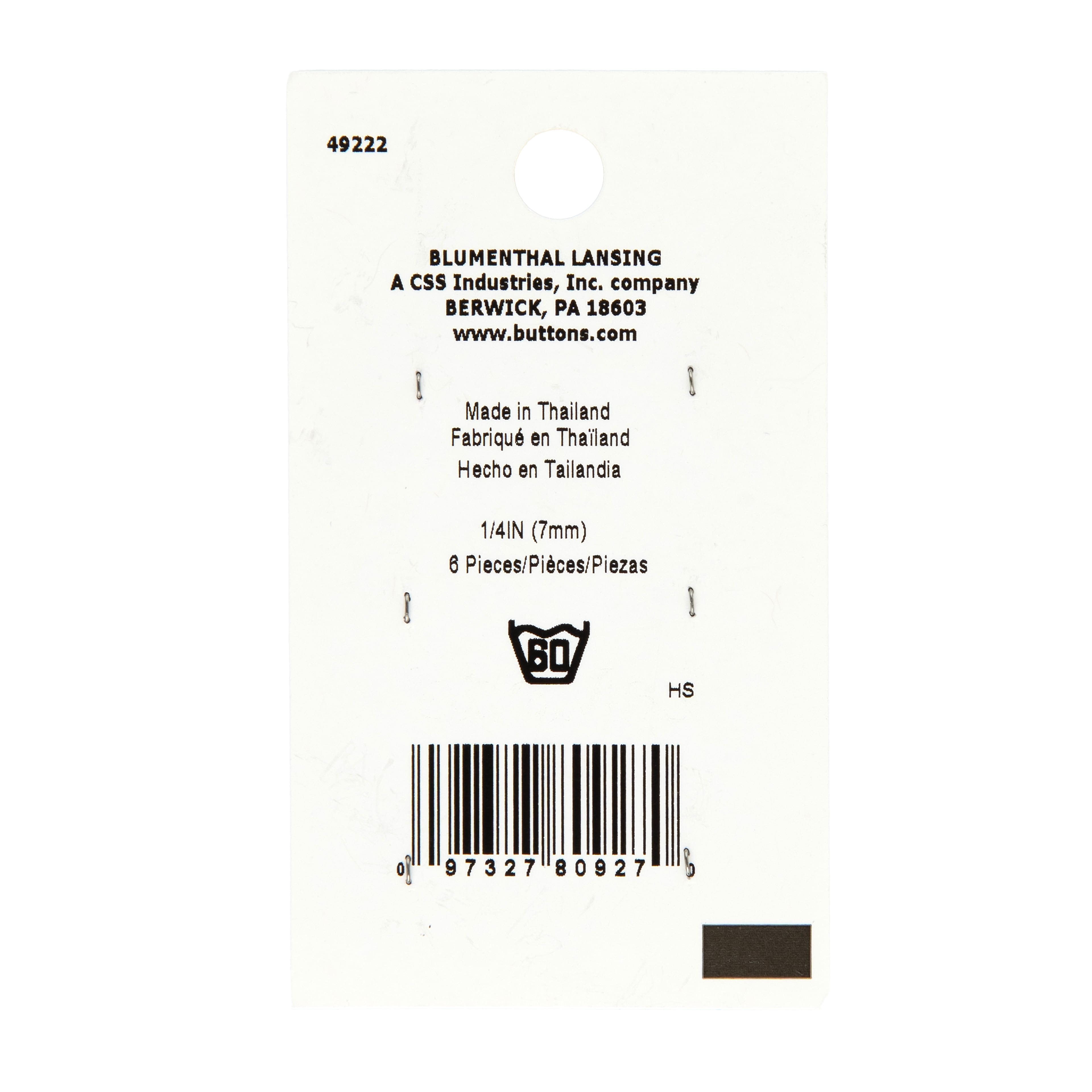 LaMode® 1/4" Clear Fisheye 2-Hole Buttons, 6ct.