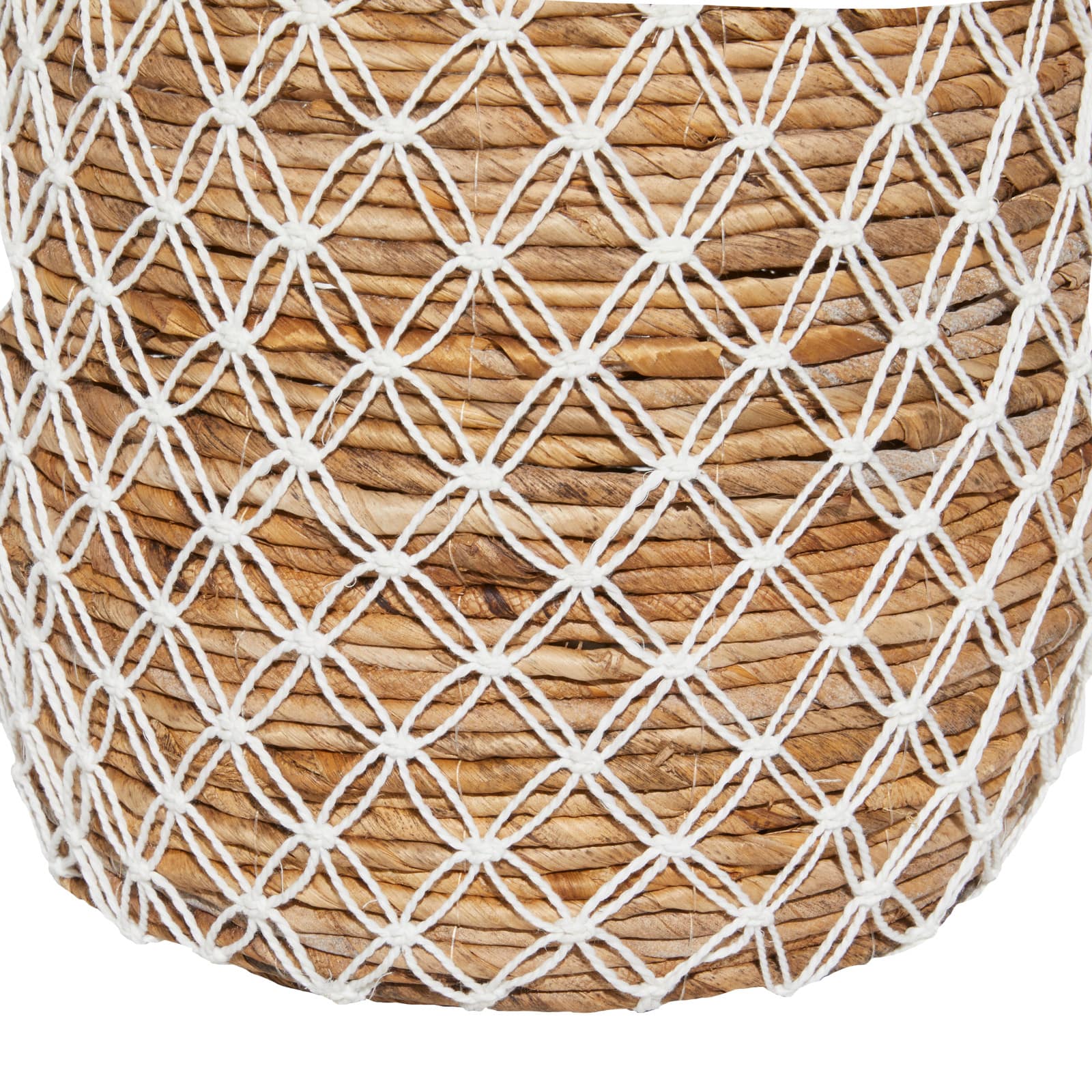 Brown Banana Leaf Coastal Storage Basket Set