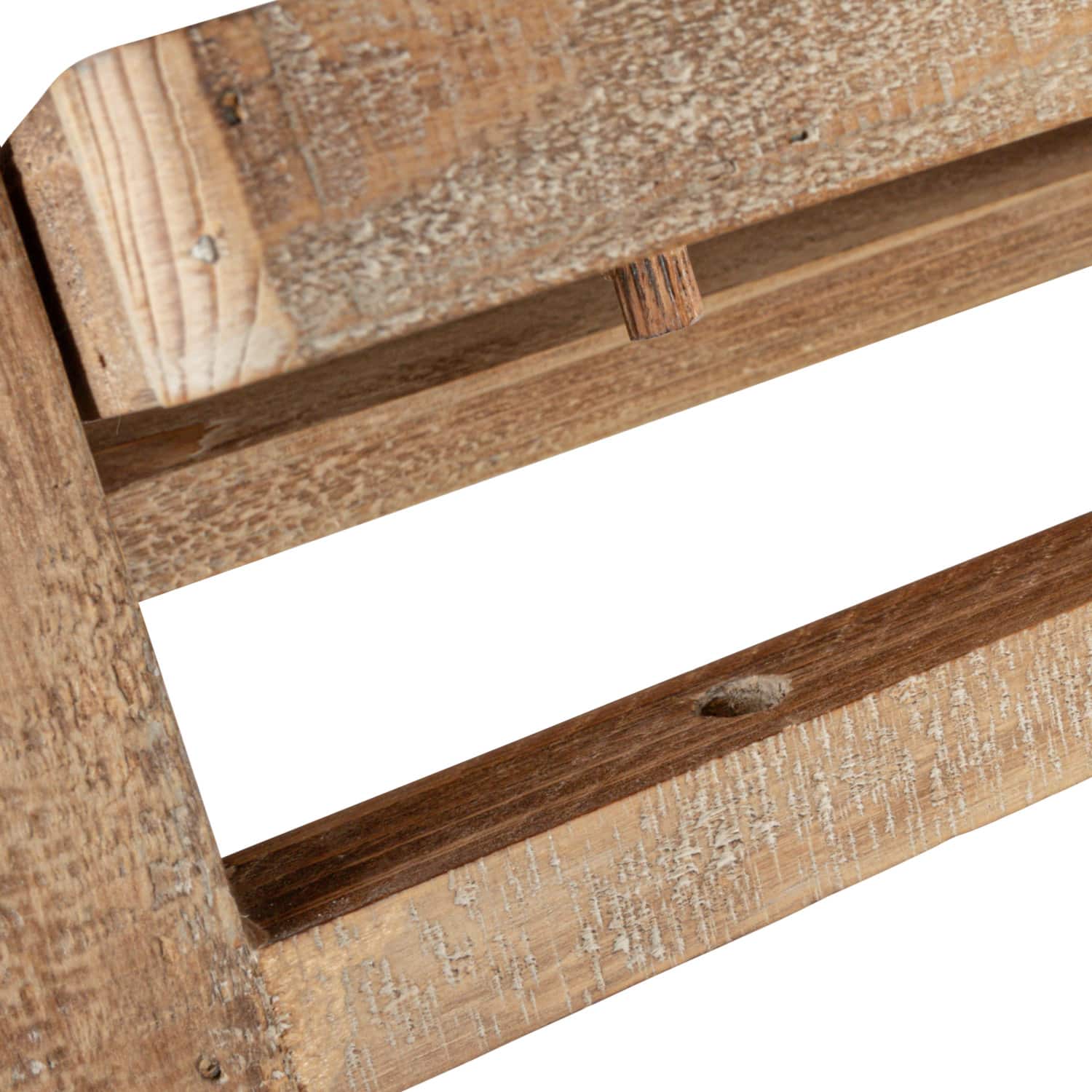 Hello Honey® 3ft. 2-Tier Natural Wood Folding Storage Stand