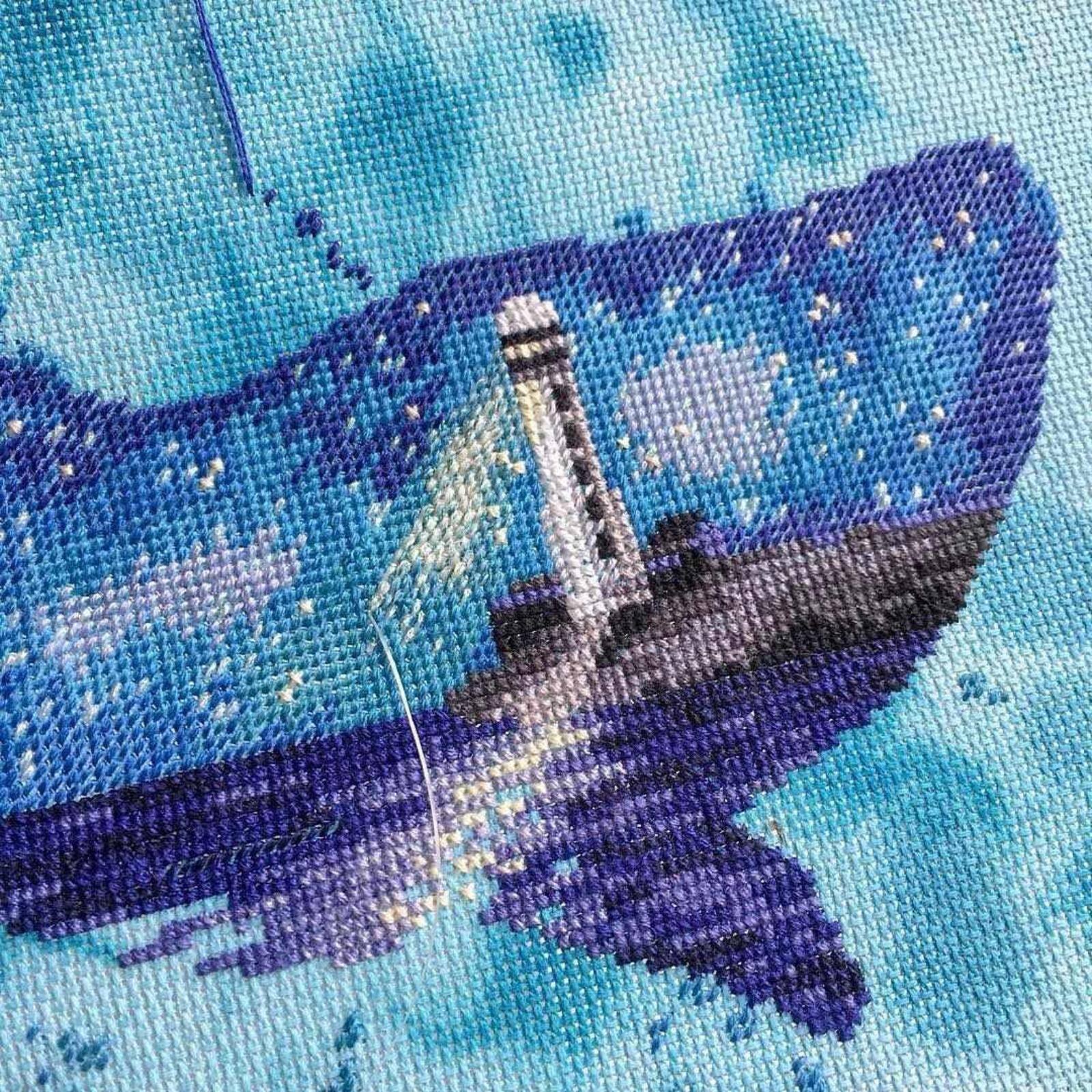 Oven Animal Worid Whale Cross Stitch Kit
