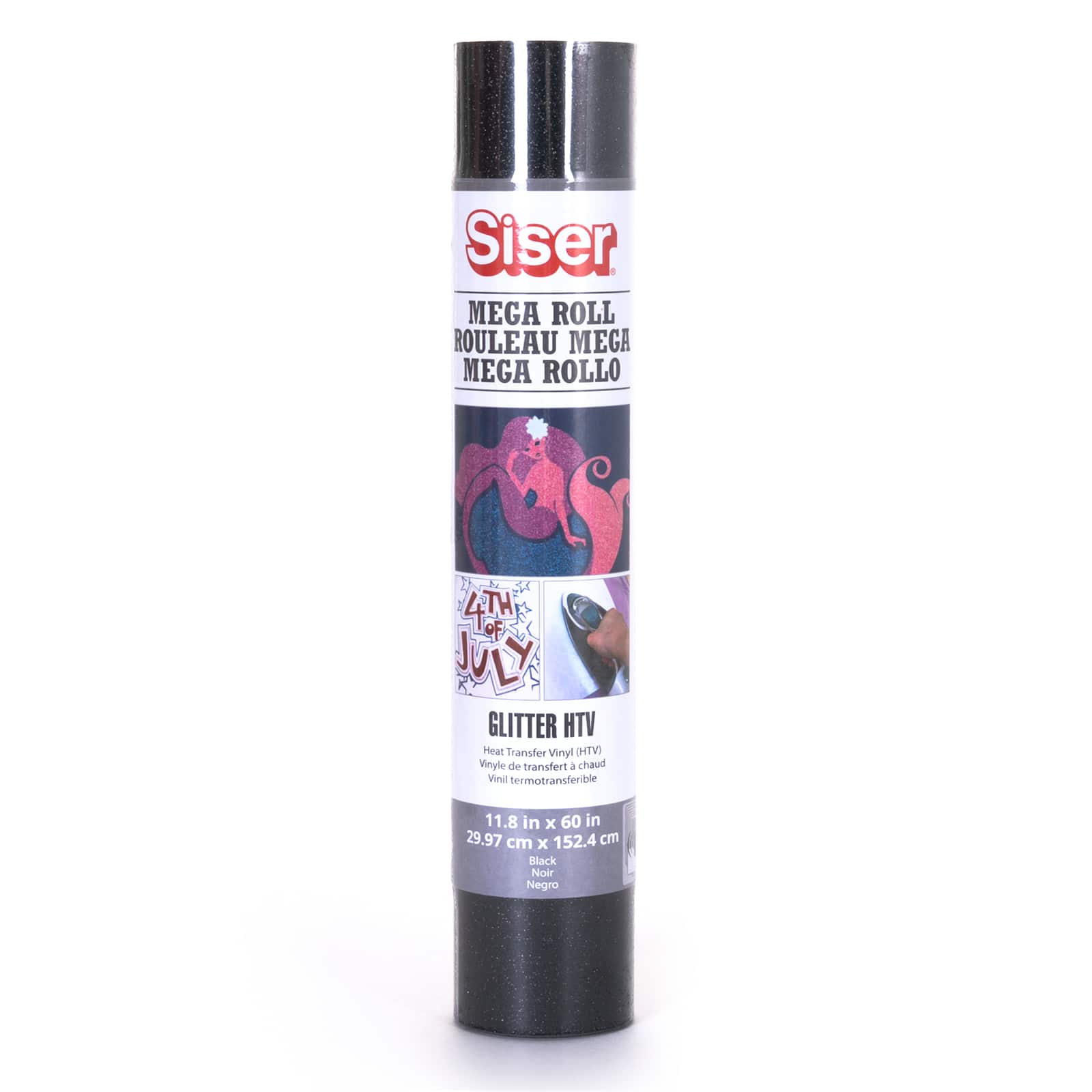6 Pack: Siser® Glitter Heat Transfer Vinyl Mega Roll