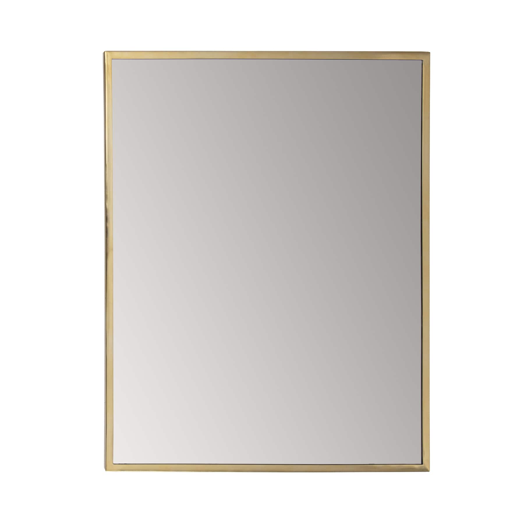 Habitat Laia 30" Golden Rectangular Wall Mirror