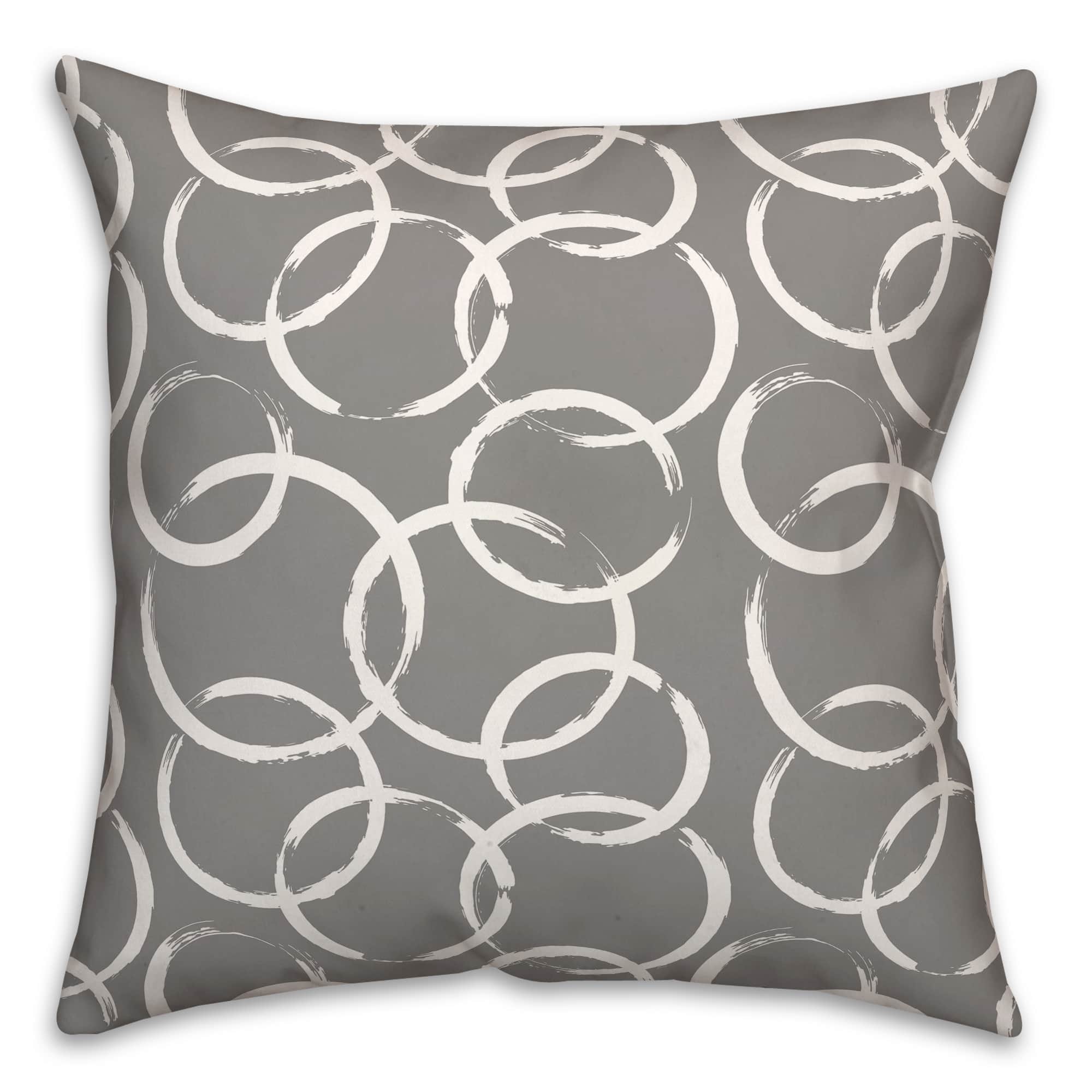 18" x 18" Circles Versatile Throw Pillow